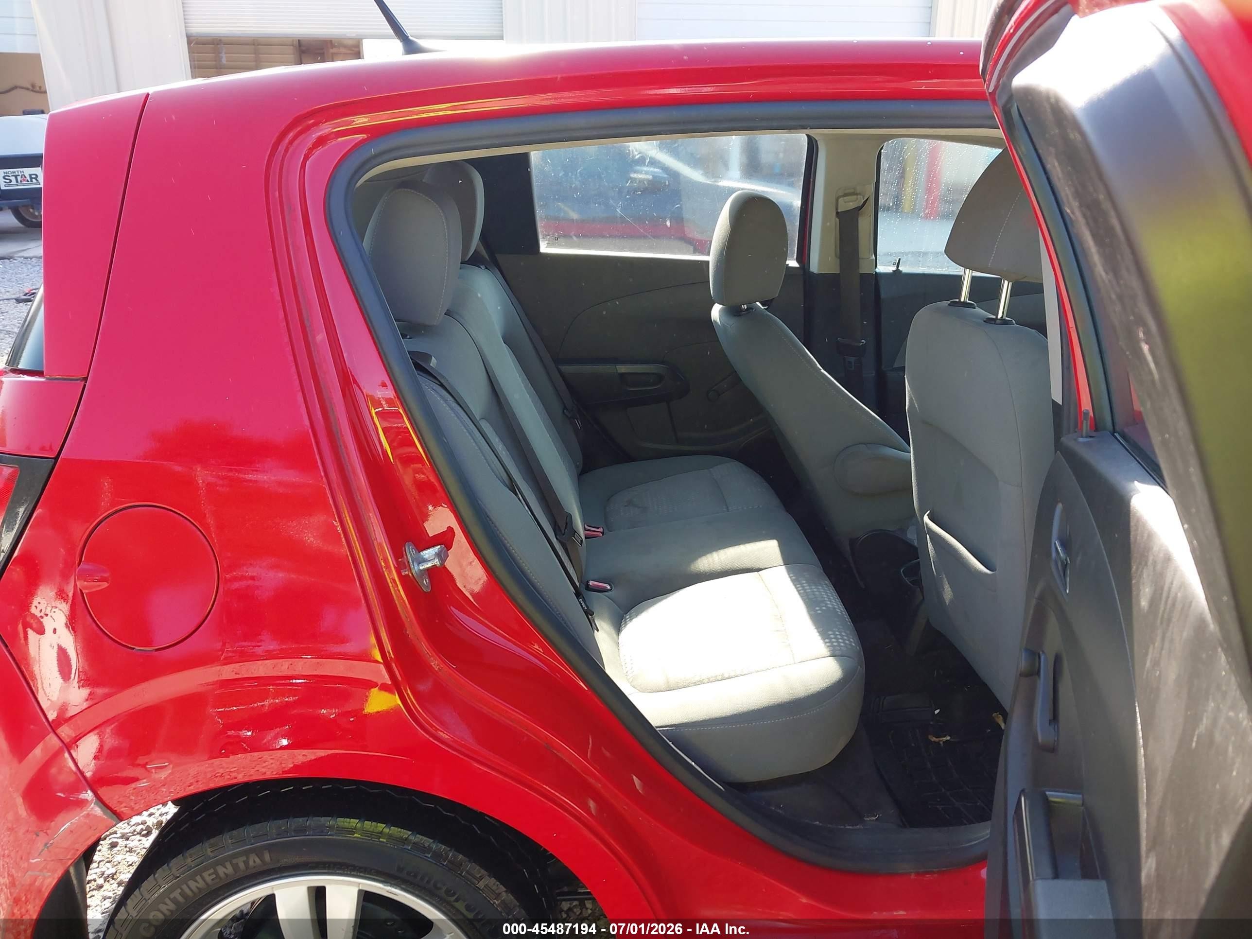 2012 Chevrolet Sonic 2ls Красный vin: 1G1JA6SH9C4119131