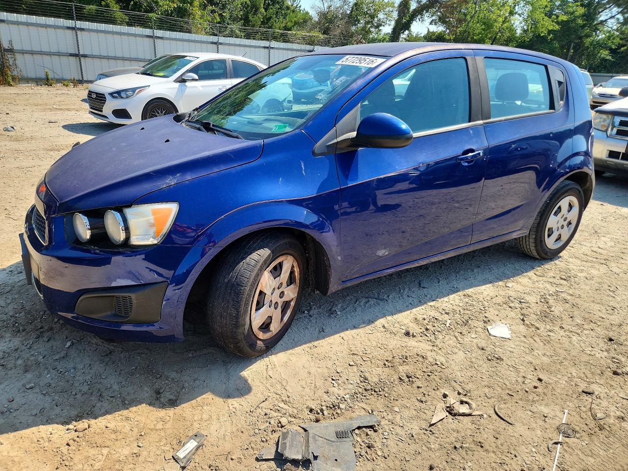 2013 Chevrolet Sonic Ls Blue vin: 1G1JA6SHXD4127031