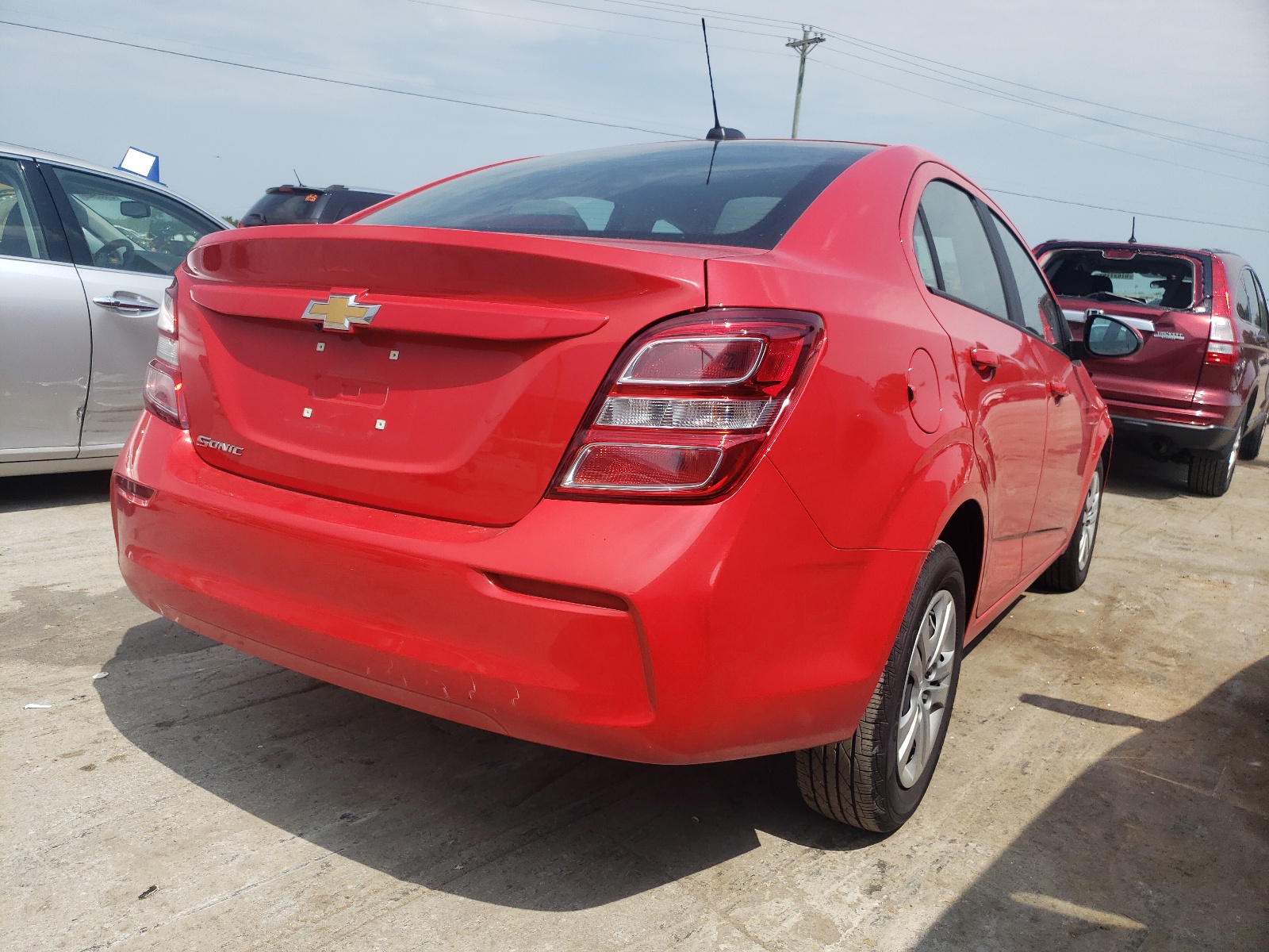 2020 Chevrolet Sonic Ls Red vin: 1G1JB5SB2L4142625
