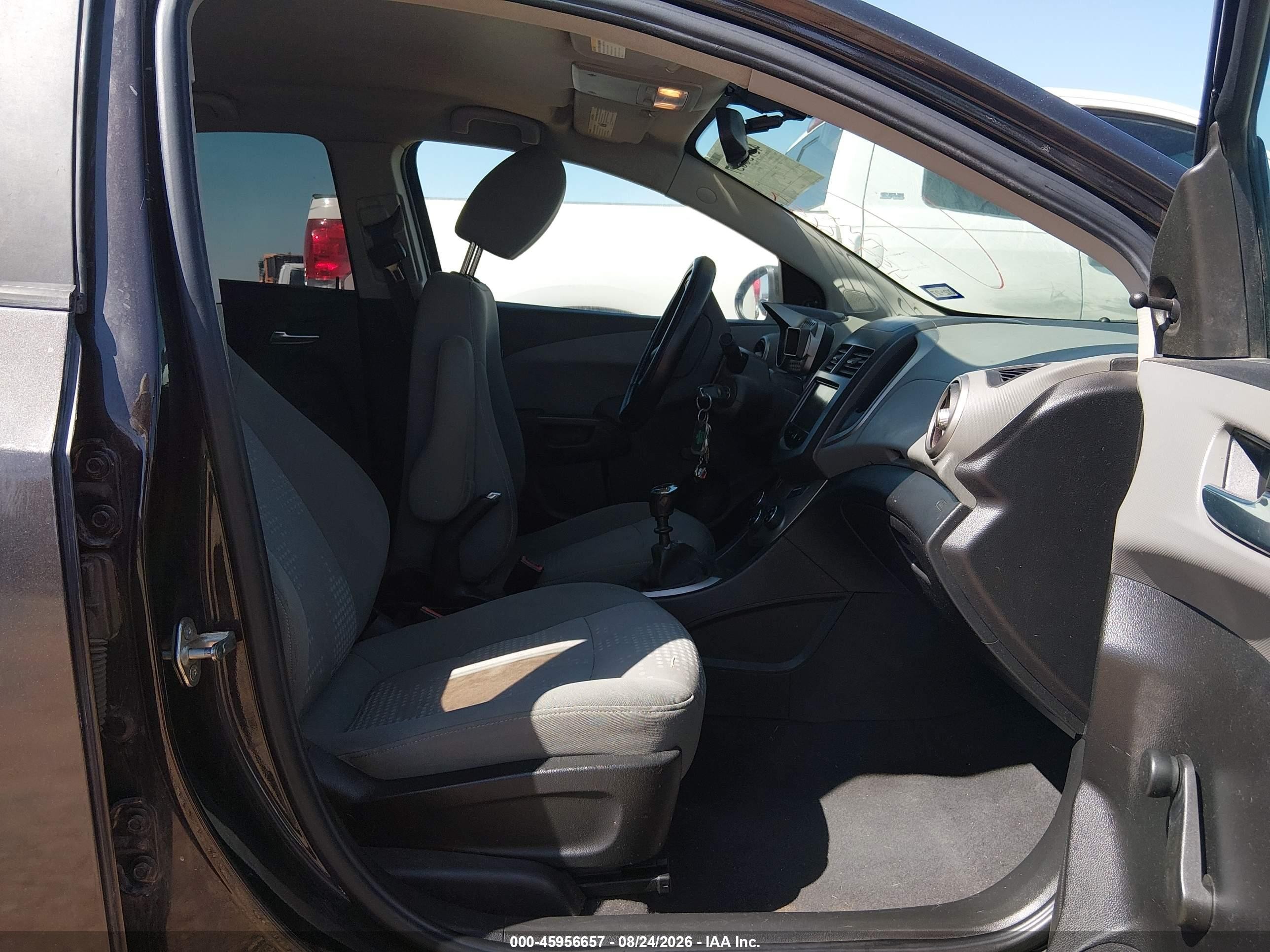 2014 Chevrolet Sonic Ls Manual Gray vin: 1G1JB5SH1E4159231