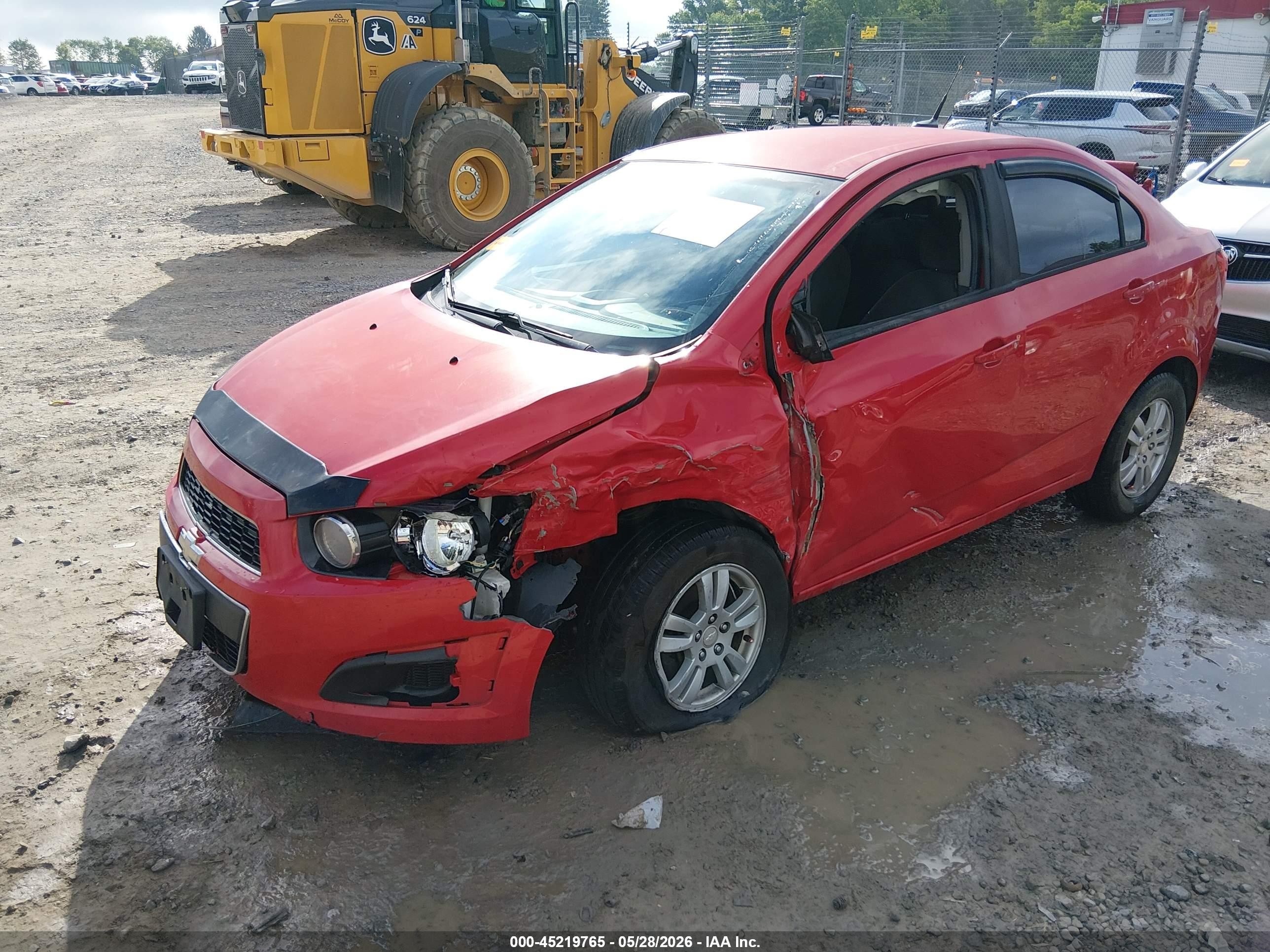 2012 Chevrolet Sonic 1ls Red vin: 1G1JB5SH2C4212967