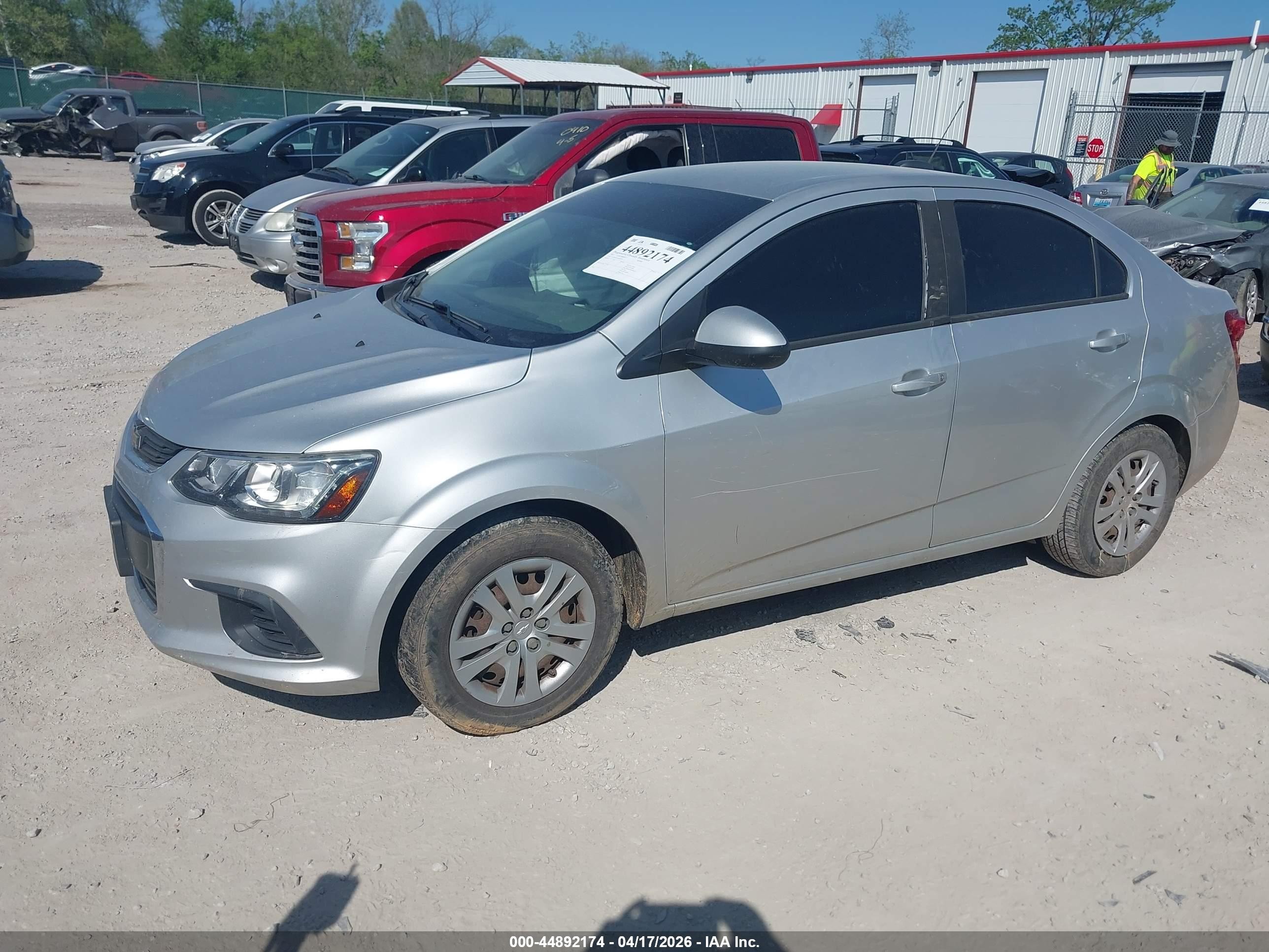 2017 Chevrolet Sonic Ls Auto Silver vin: 1G1JB5SH3H4141687
