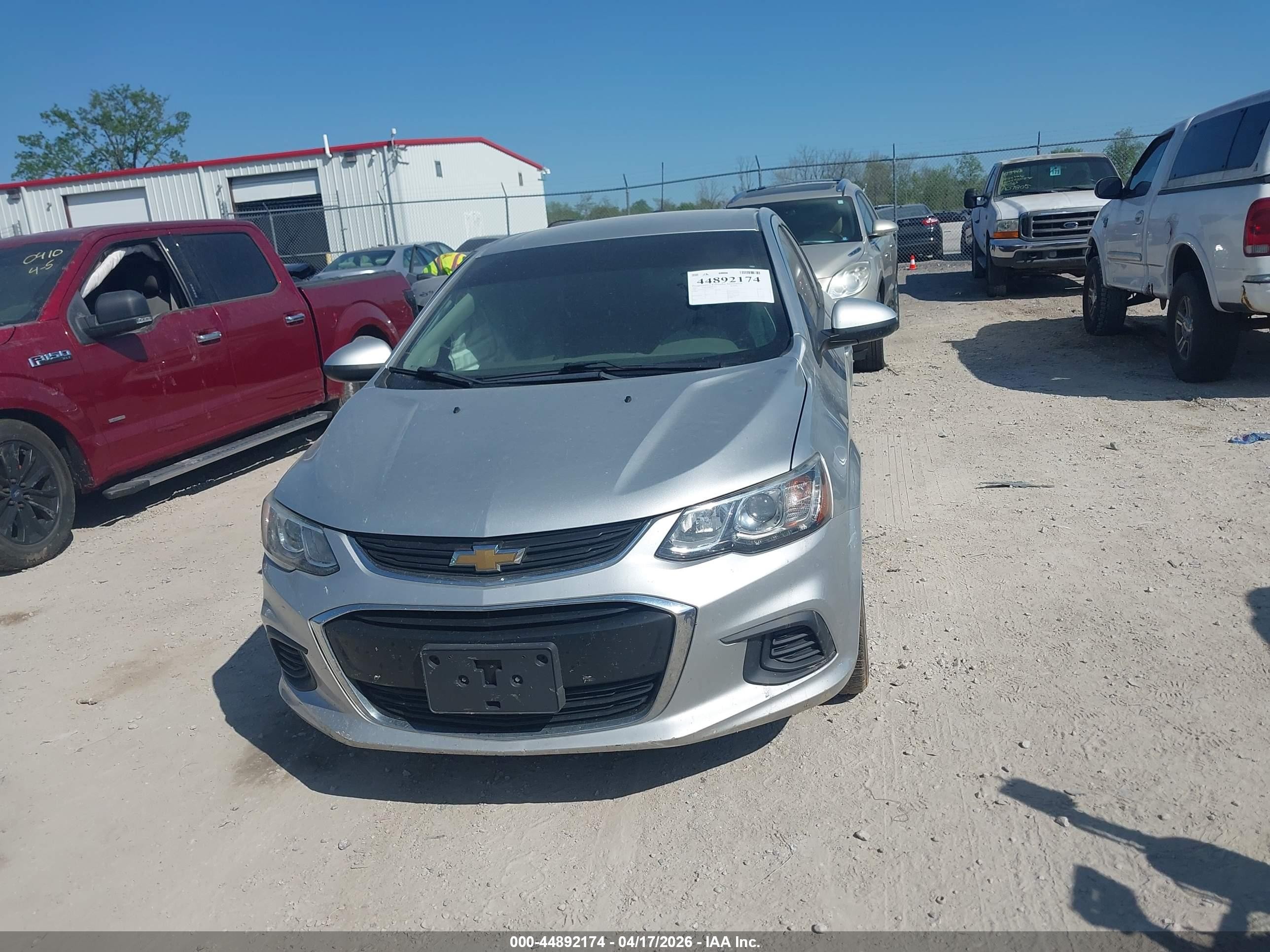 2017 Chevrolet Sonic Ls Auto Silver vin: 1G1JB5SH3H4141687