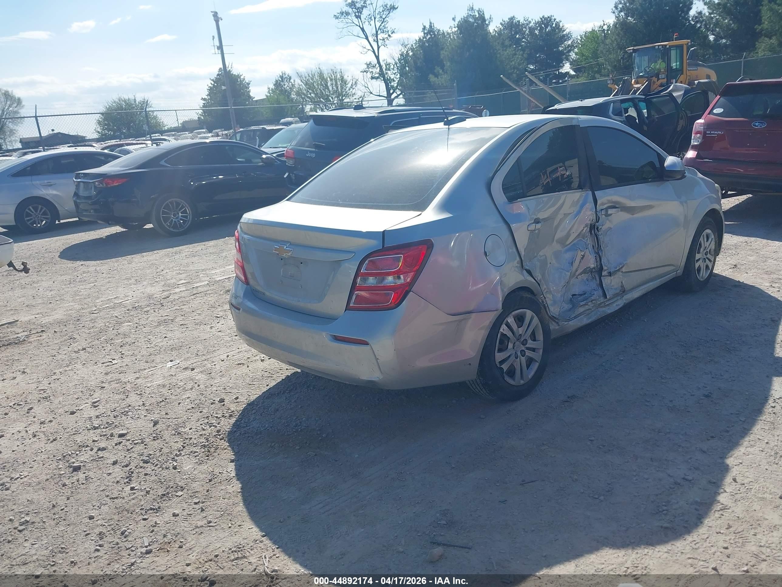 2017 Chevrolet Sonic Ls Auto Silver vin: 1G1JB5SH3H4141687