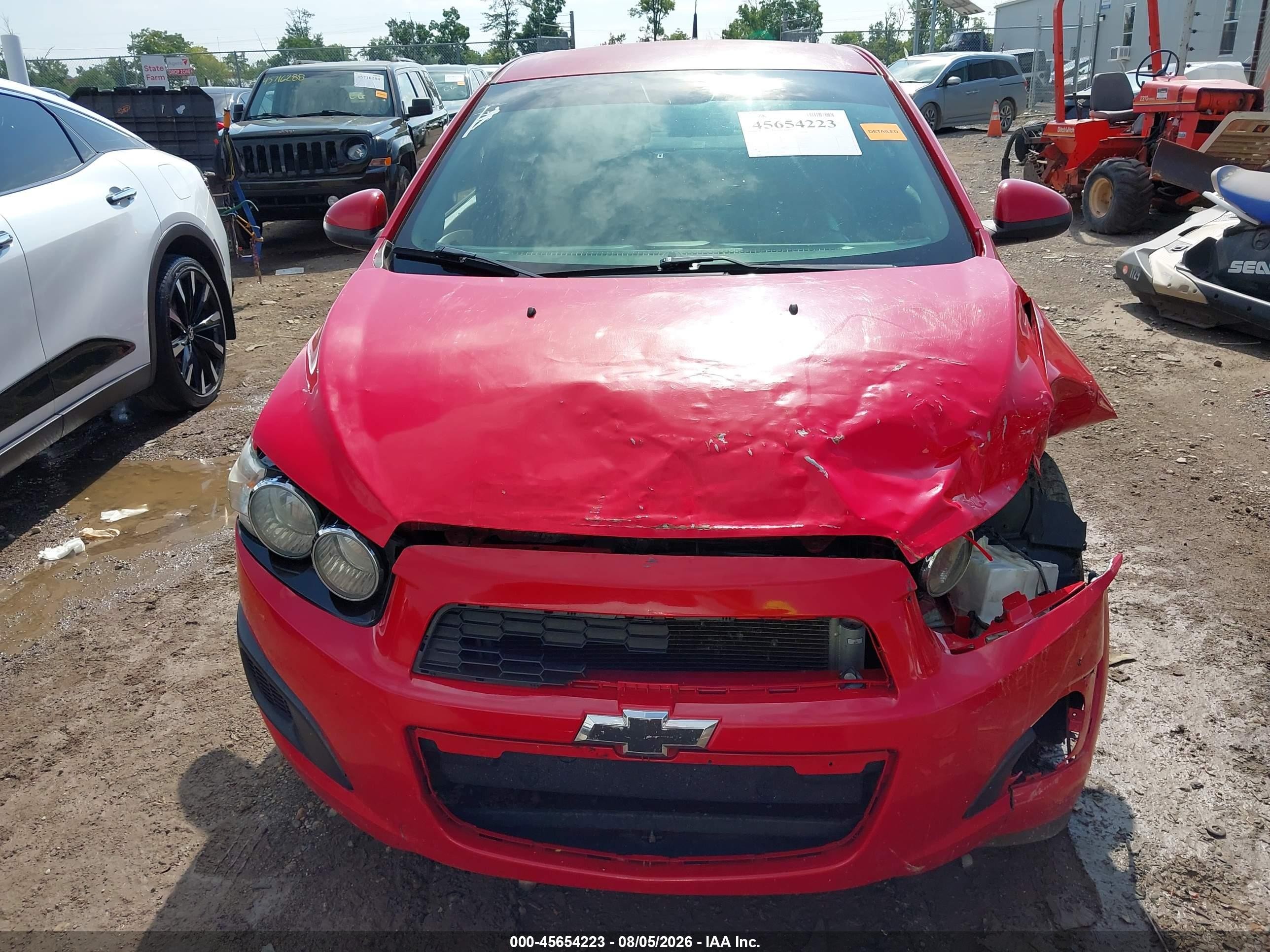 2013 Chevrolet Sonic Ls Manual Красный vin: 1G1JB5SH4D4237628