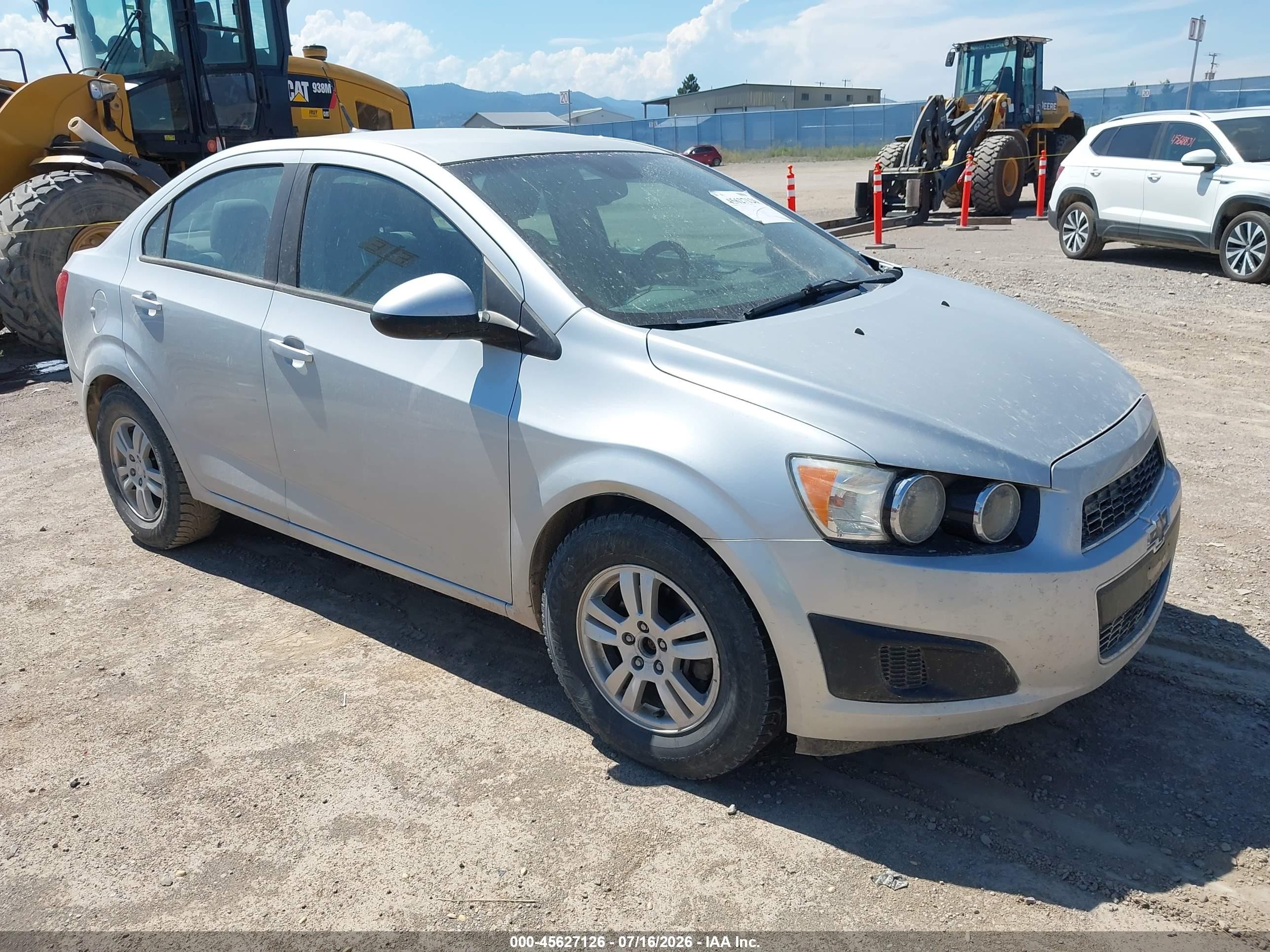 2012 Chevrolet Sonic 1ls Silver vin: 1G1JB5SH5C4116184