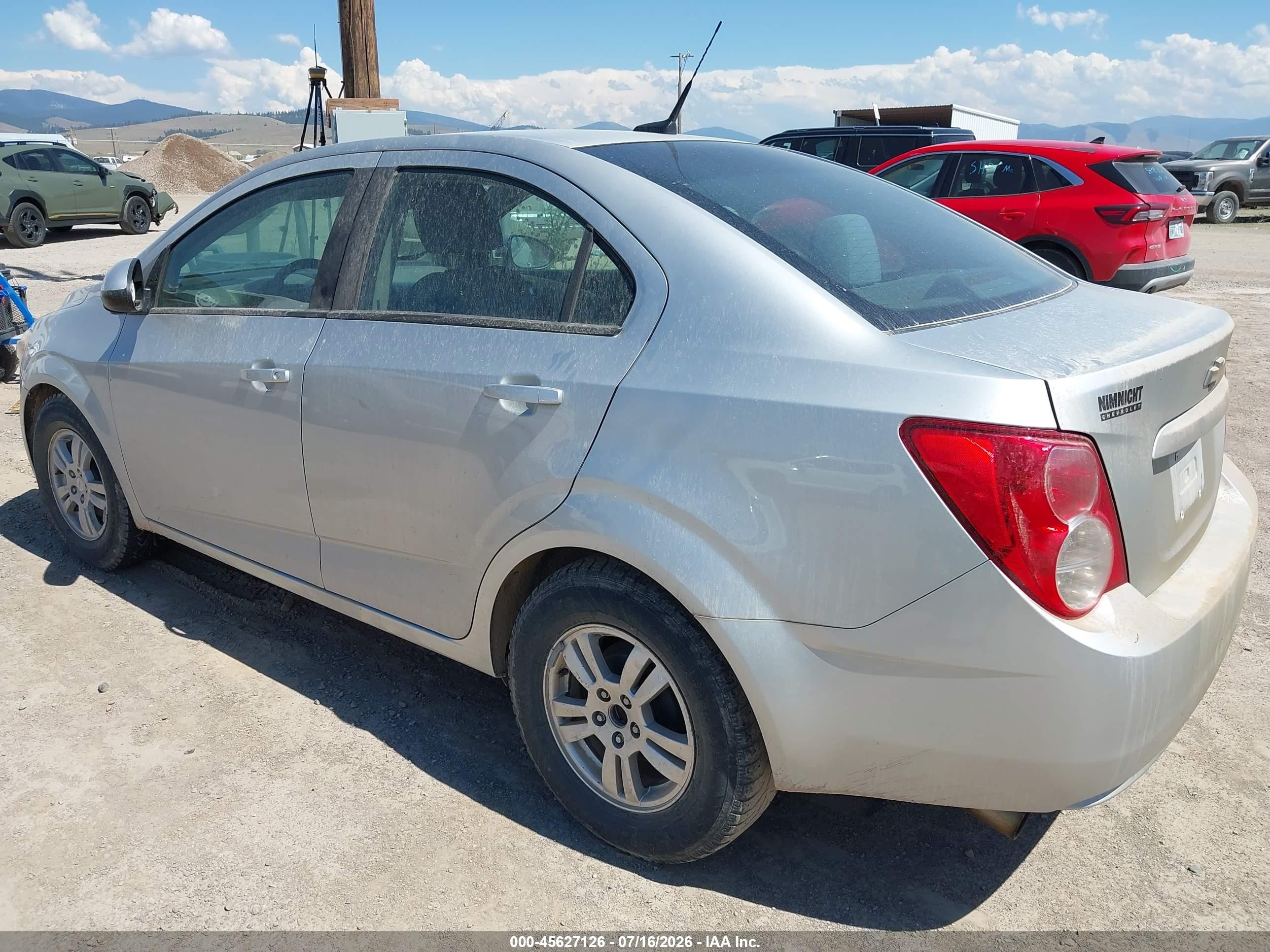 2012 Chevrolet Sonic 1ls Silver vin: 1G1JB5SH5C4116184