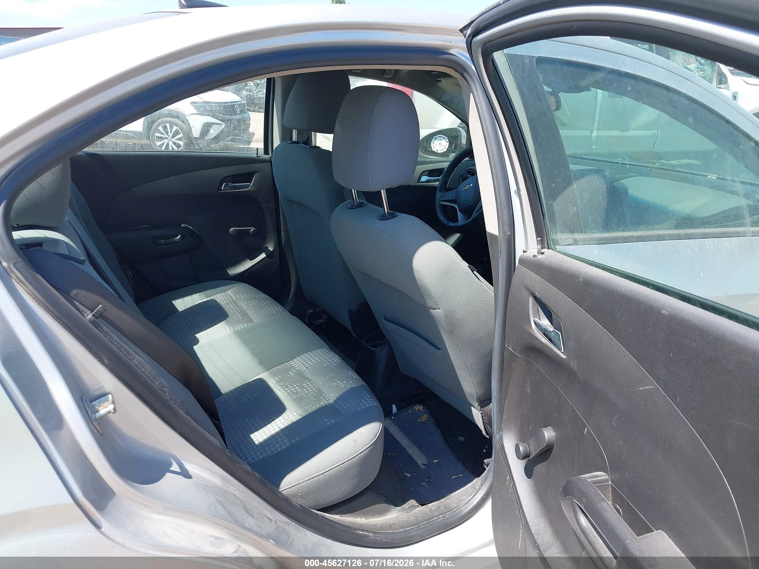 2012 Chevrolet Sonic 1ls Silver vin: 1G1JB5SH5C4116184