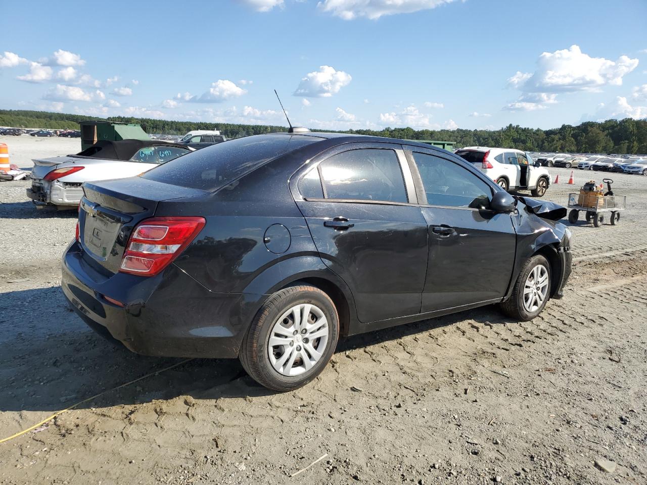 2018 Chevrolet Sonic Ls Черный vin: 1G1JB5SH5J4128302