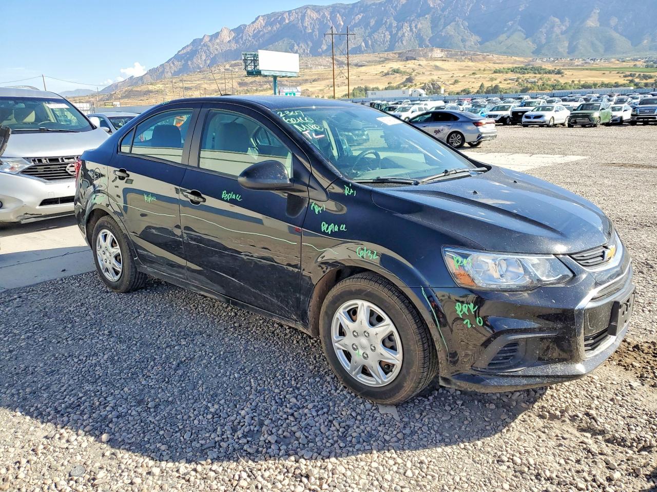 2018 Chevrolet Sonic Ls Black vin: 1G1JB5SH6J4123187