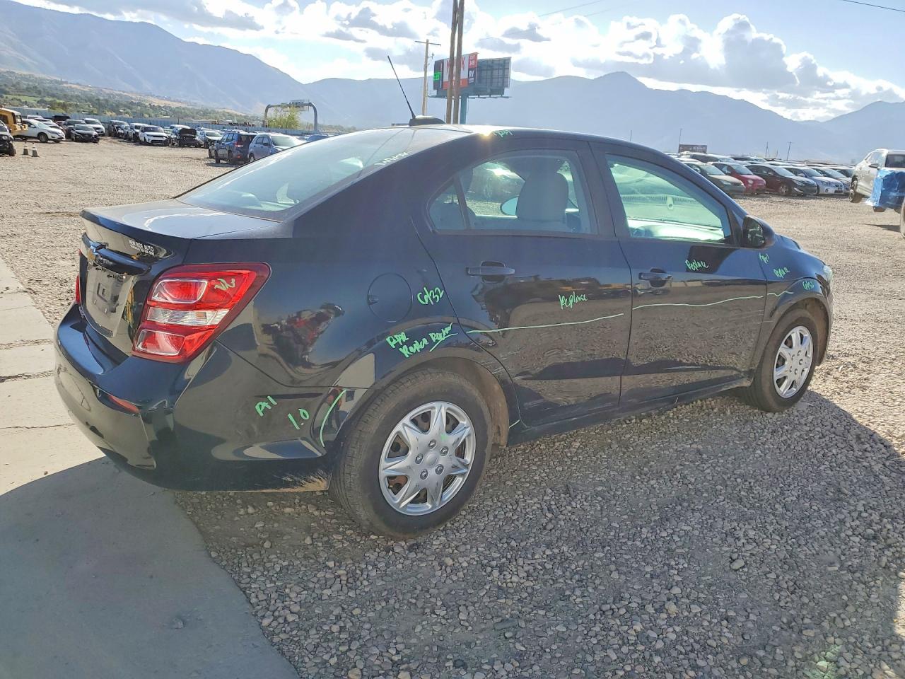 2018 Chevrolet Sonic Ls Black vin: 1G1JB5SH6J4123187