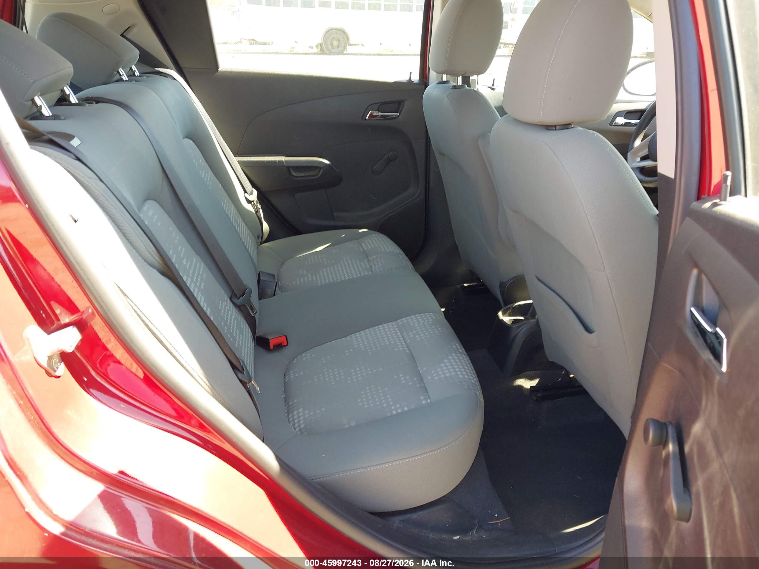 2013 Chevrolet Sonic Ls Manual Red vin: 1G1JB6SH1D4134821