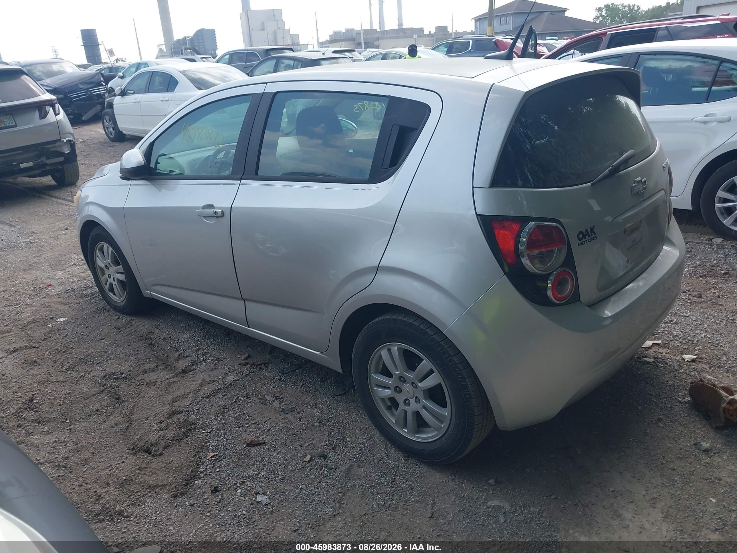 2012 Chevrolet Sonic 1ls Silver vin: 1G1JB6SH2C4113989