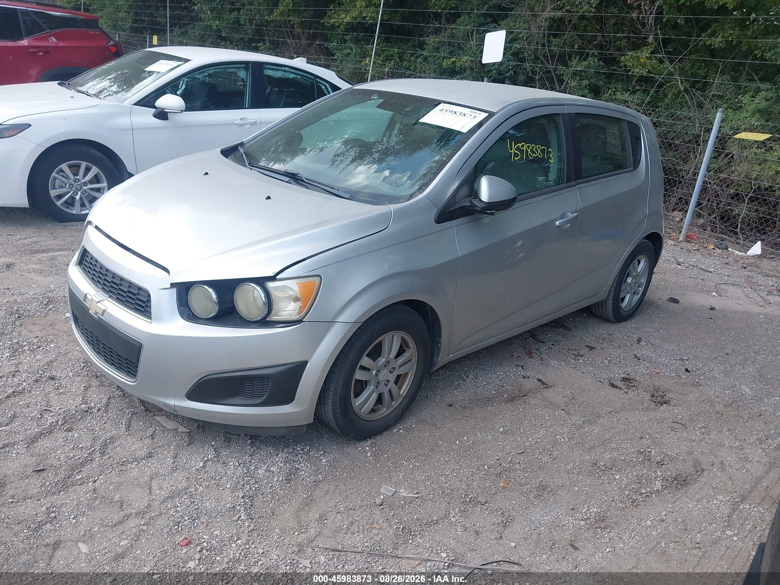 2012 Chevrolet Sonic 1ls Silver vin: 1G1JB6SH2C4113989