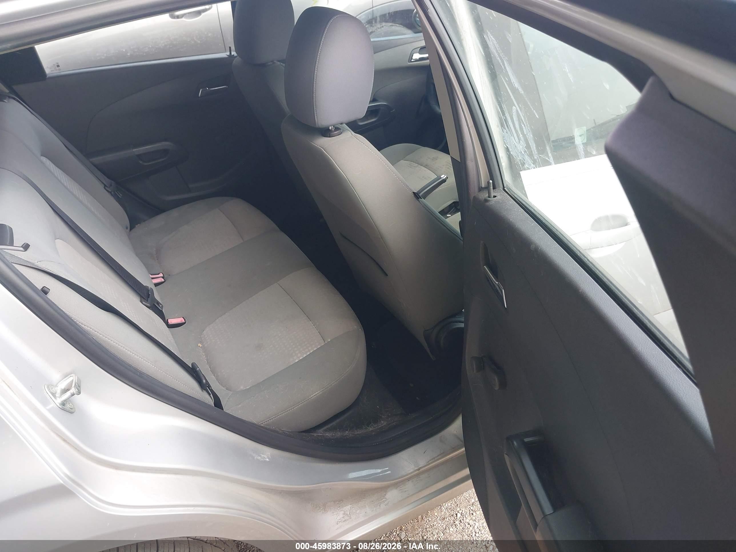 2012 Chevrolet Sonic 1ls Silver vin: 1G1JB6SH2C4113989