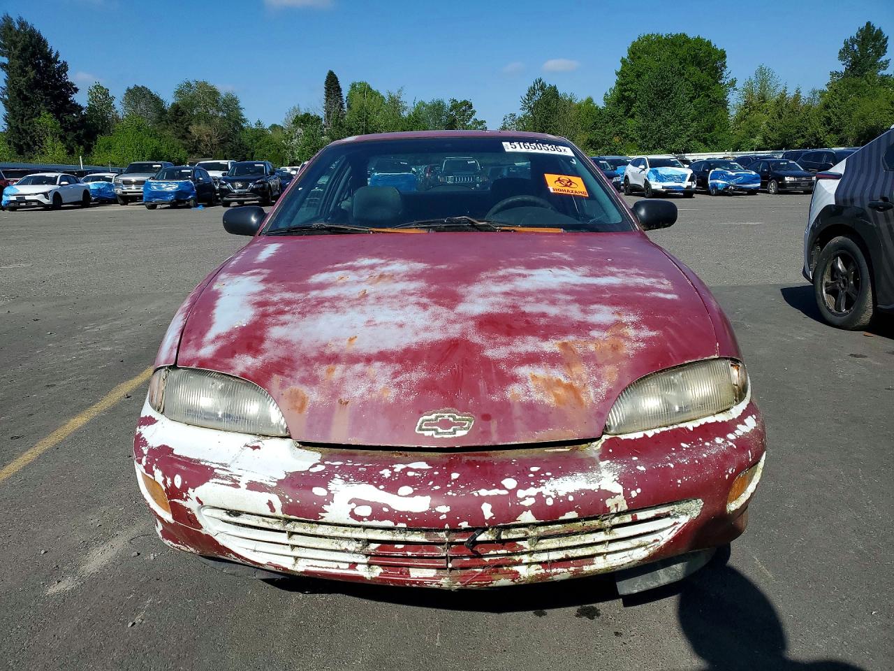 1997 Chevrolet Cavalier Base Red vin: 1G1JC1241VM147910