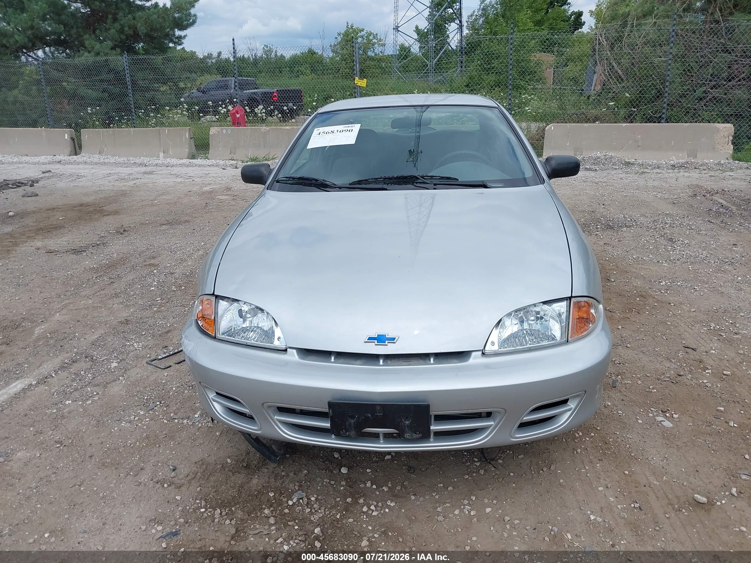 2001 Chevrolet Cavalier   Silver vin: 1G1JC124417328797