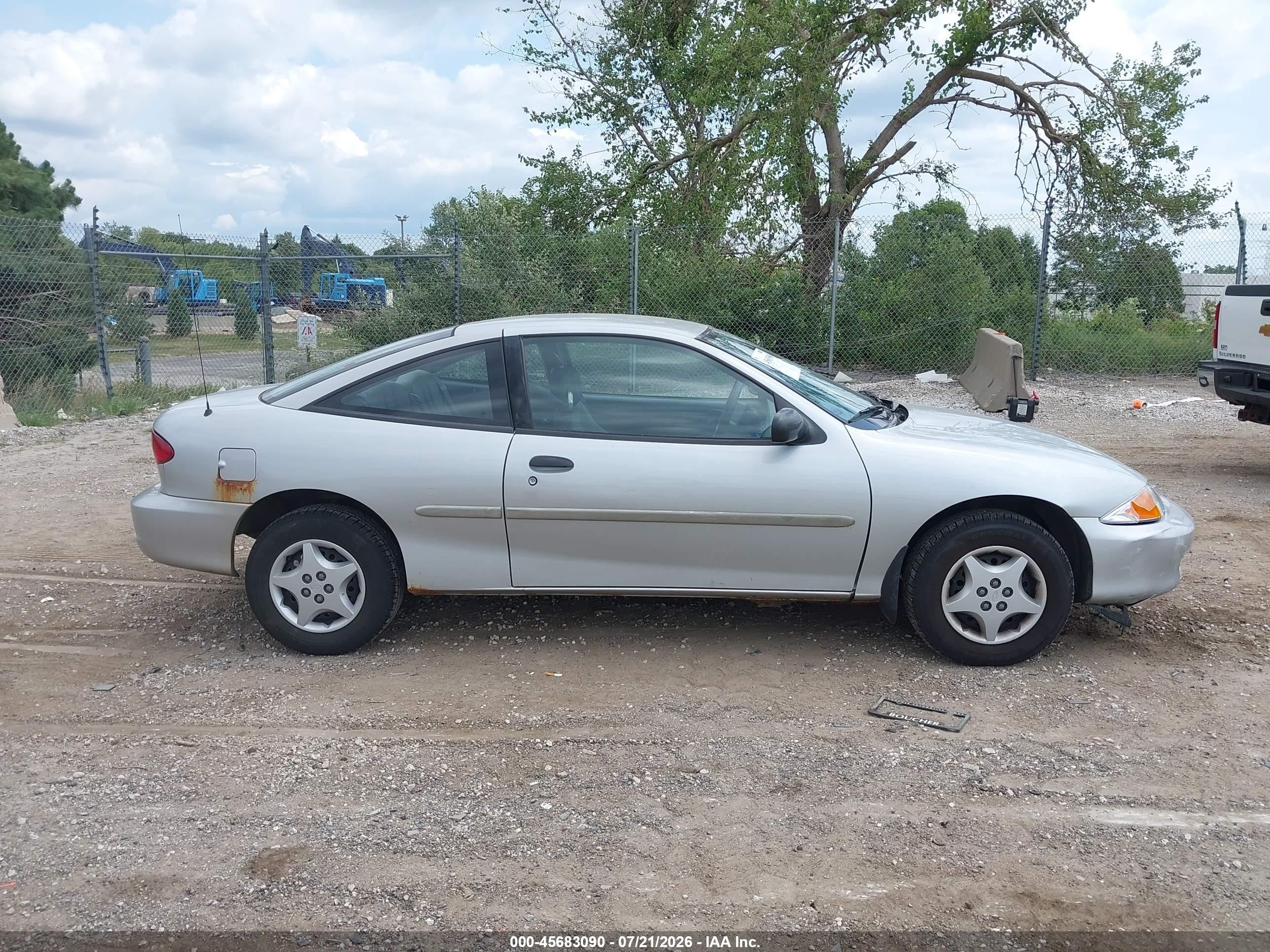 2001 Chevrolet Cavalier   Silver vin: 1G1JC124417328797