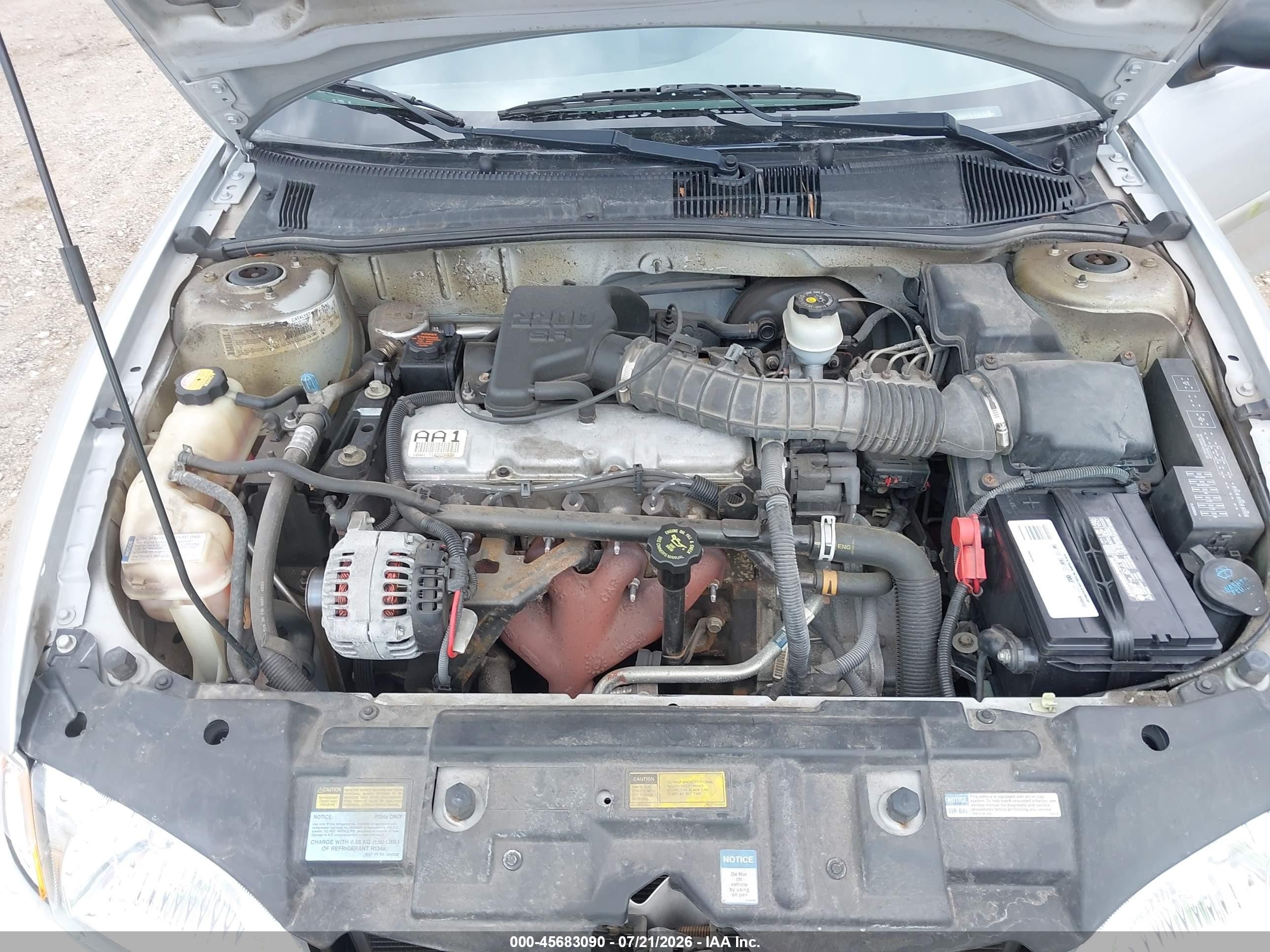 2001 Chevrolet Cavalier   Silver vin: 1G1JC124417328797