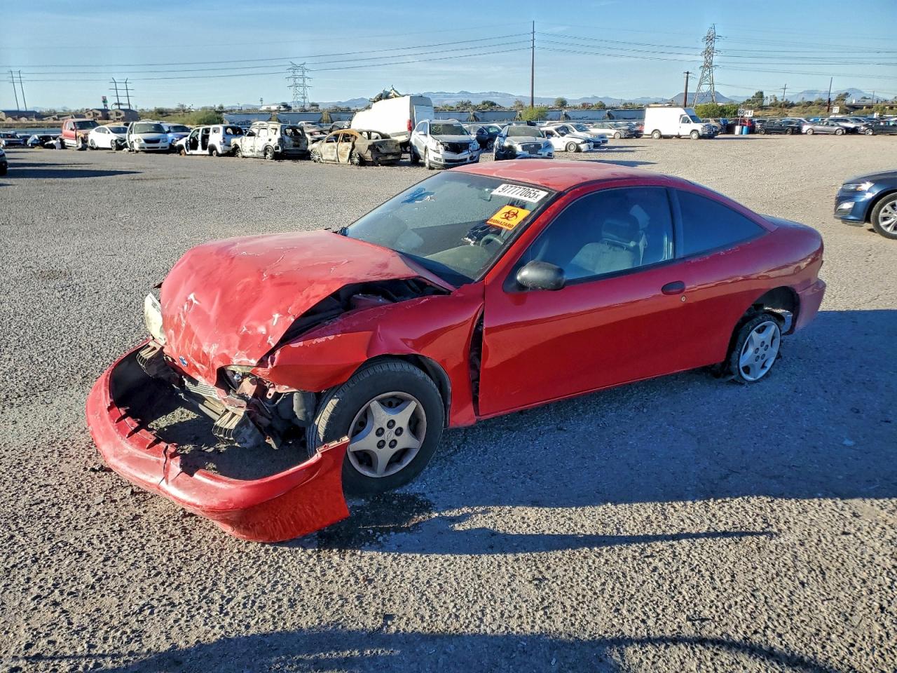 2001 Chevrolet Cavalier Red vin: 1G1JC124617359940