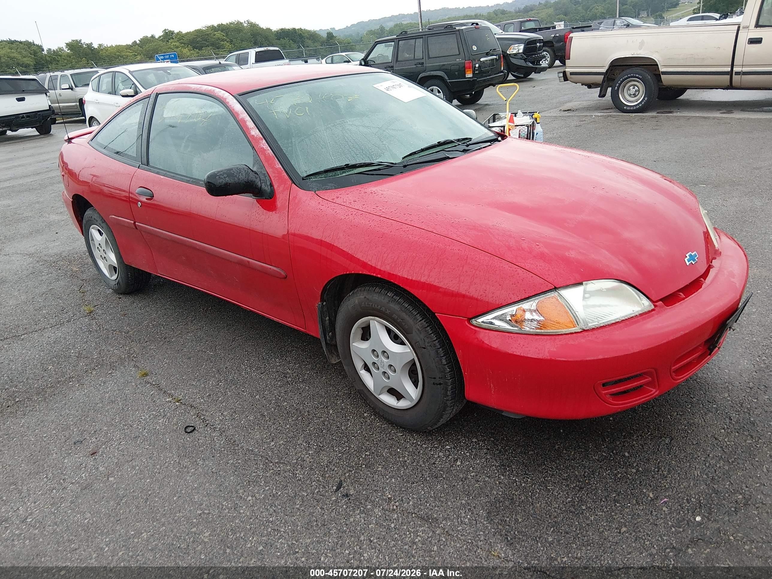 2002 Chevrolet Cavalier   Red vin: 1G1JC124927243245