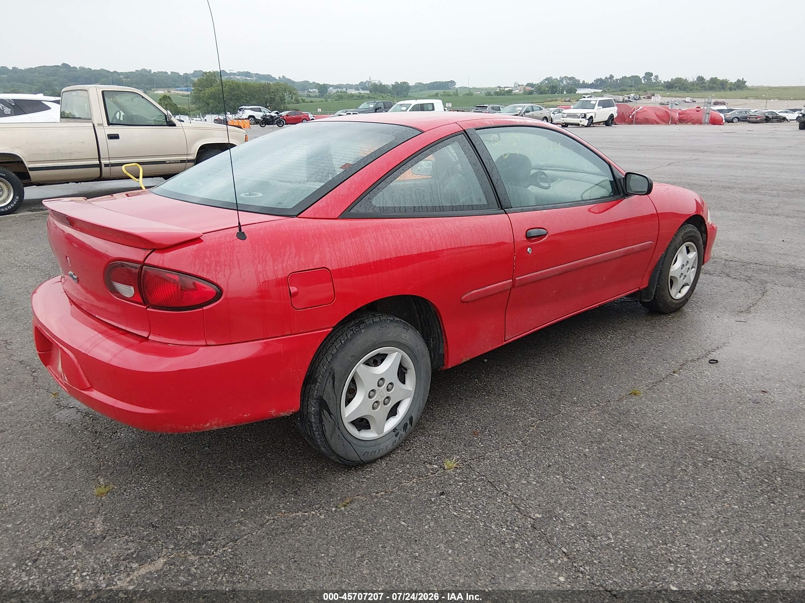 2002 Chevrolet Cavalier   Красный vin: 1G1JC124927243245