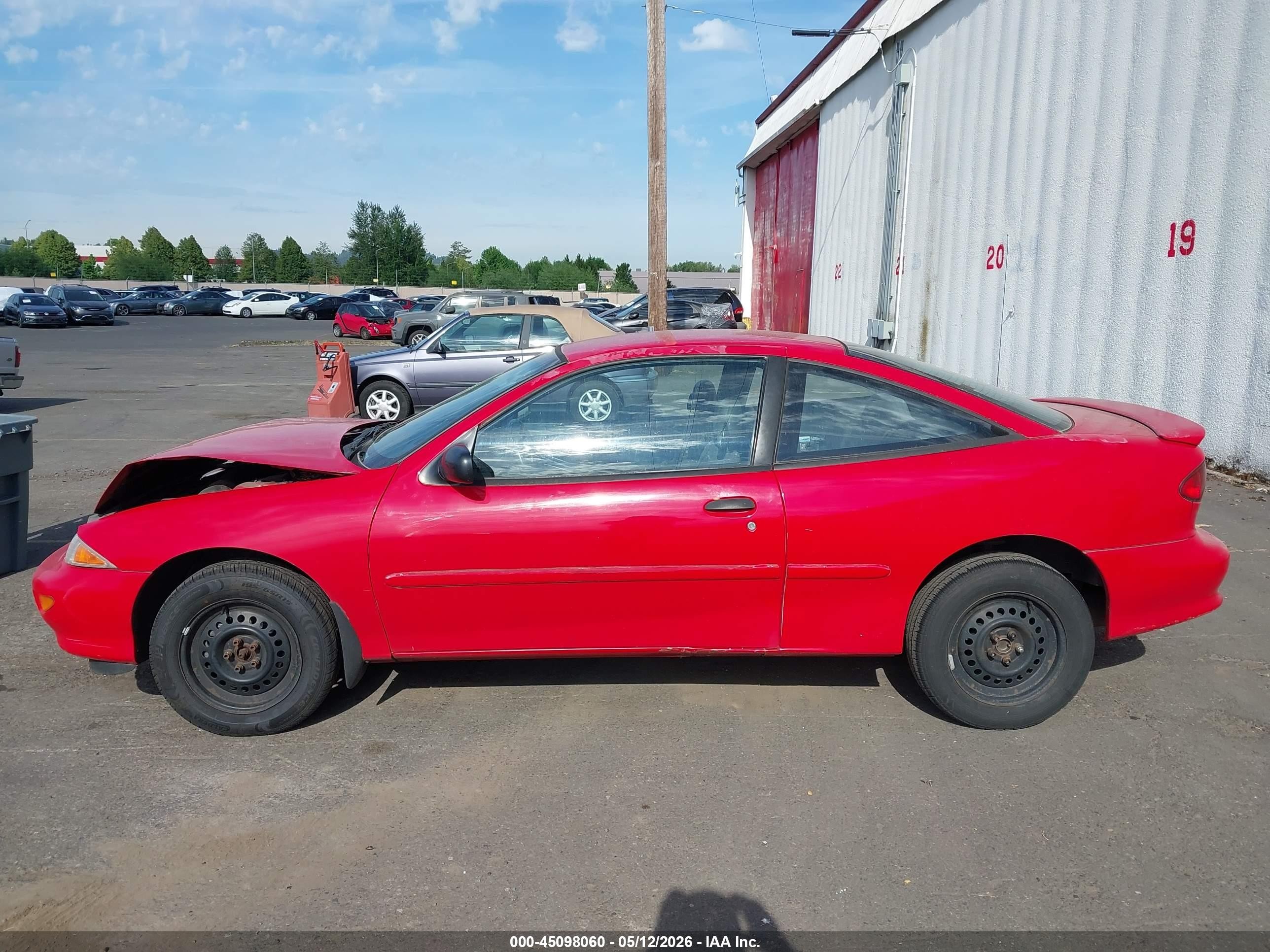 1999 Chevrolet Cavalier   Red vin: 1G1JC1249X7321112