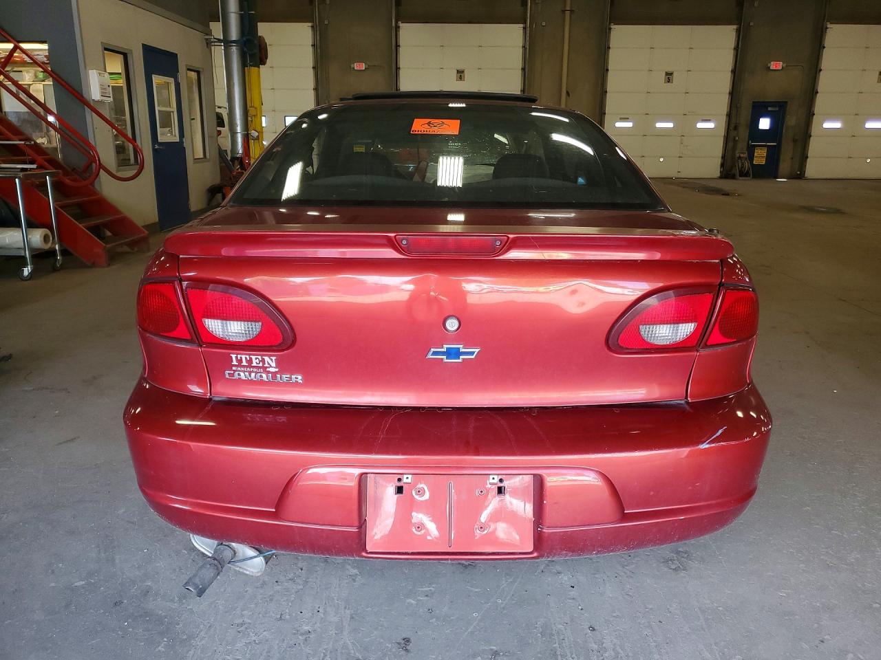 2001 Chevrolet Cavalier Burgundy vin: 1G1JC124X17232642