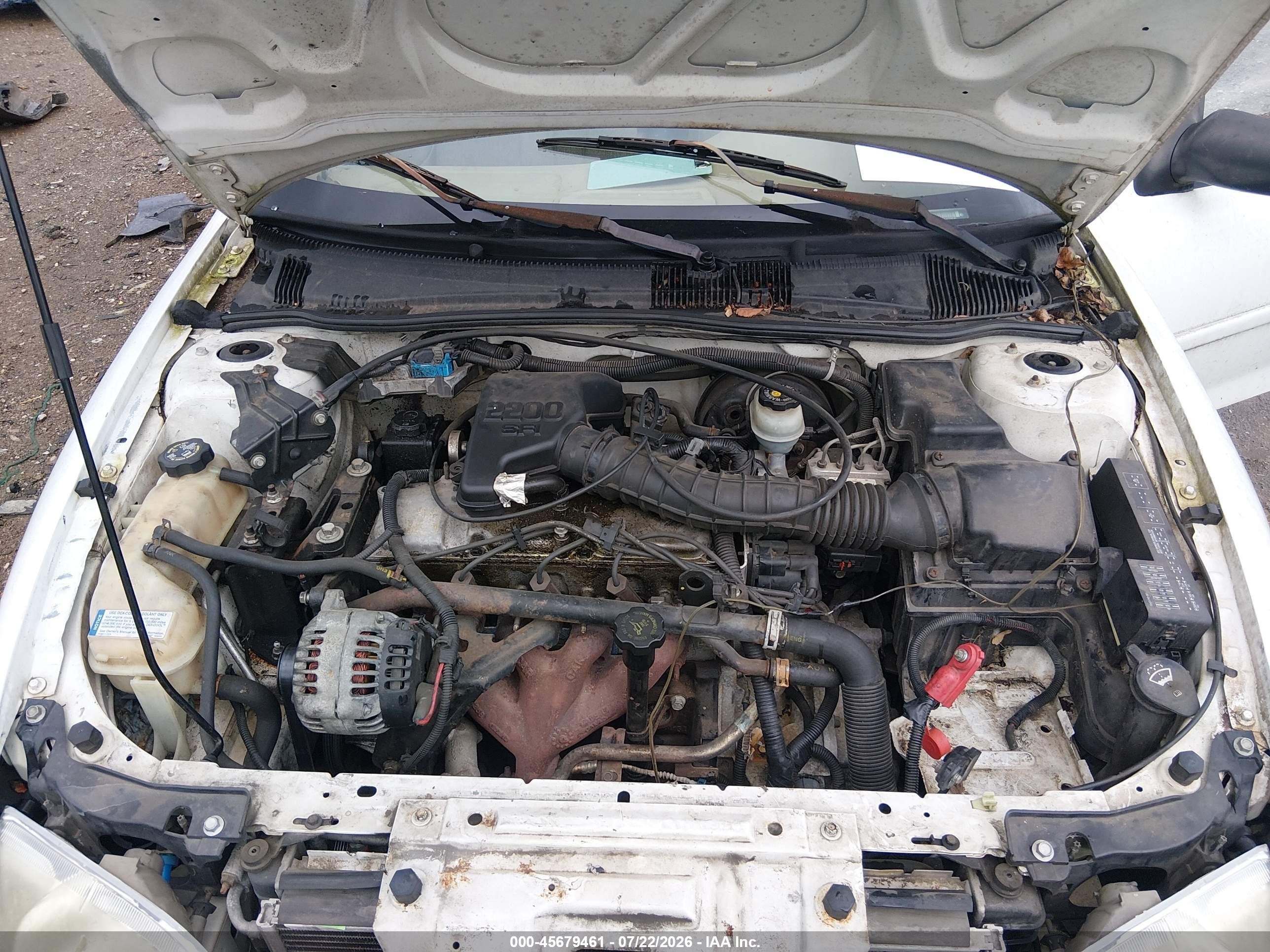 2002 Chevrolet Cavalier   White vin: 1G1JC124X27214708