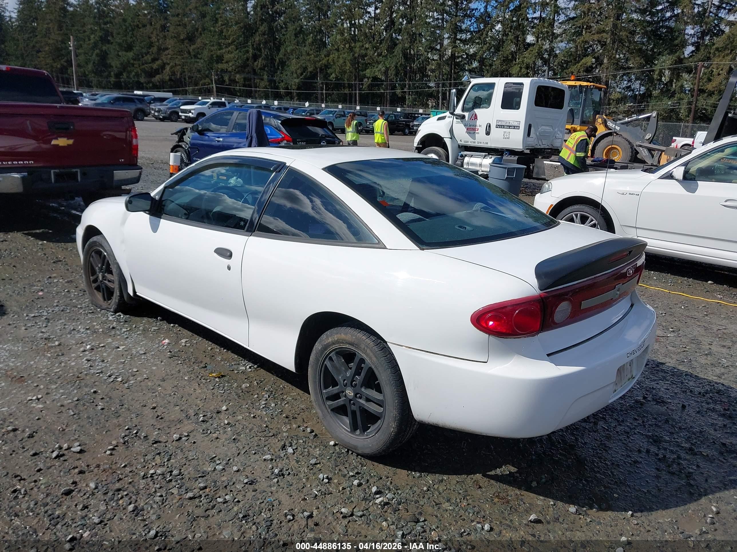 2003 Chevrolet Cavalier   White vin: 1G1JC12F237354867