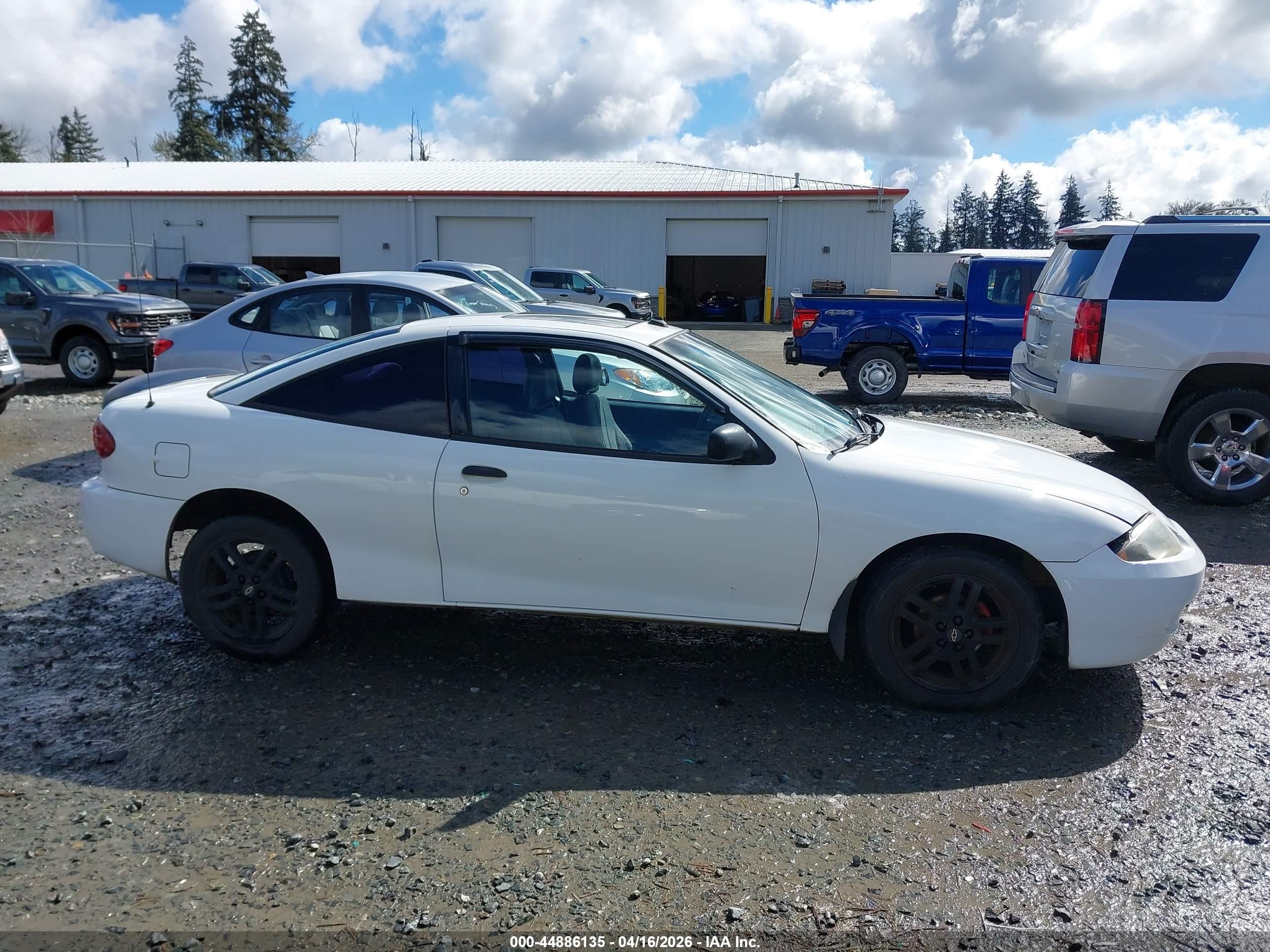 2003 Chevrolet Cavalier   White vin: 1G1JC12F237354867