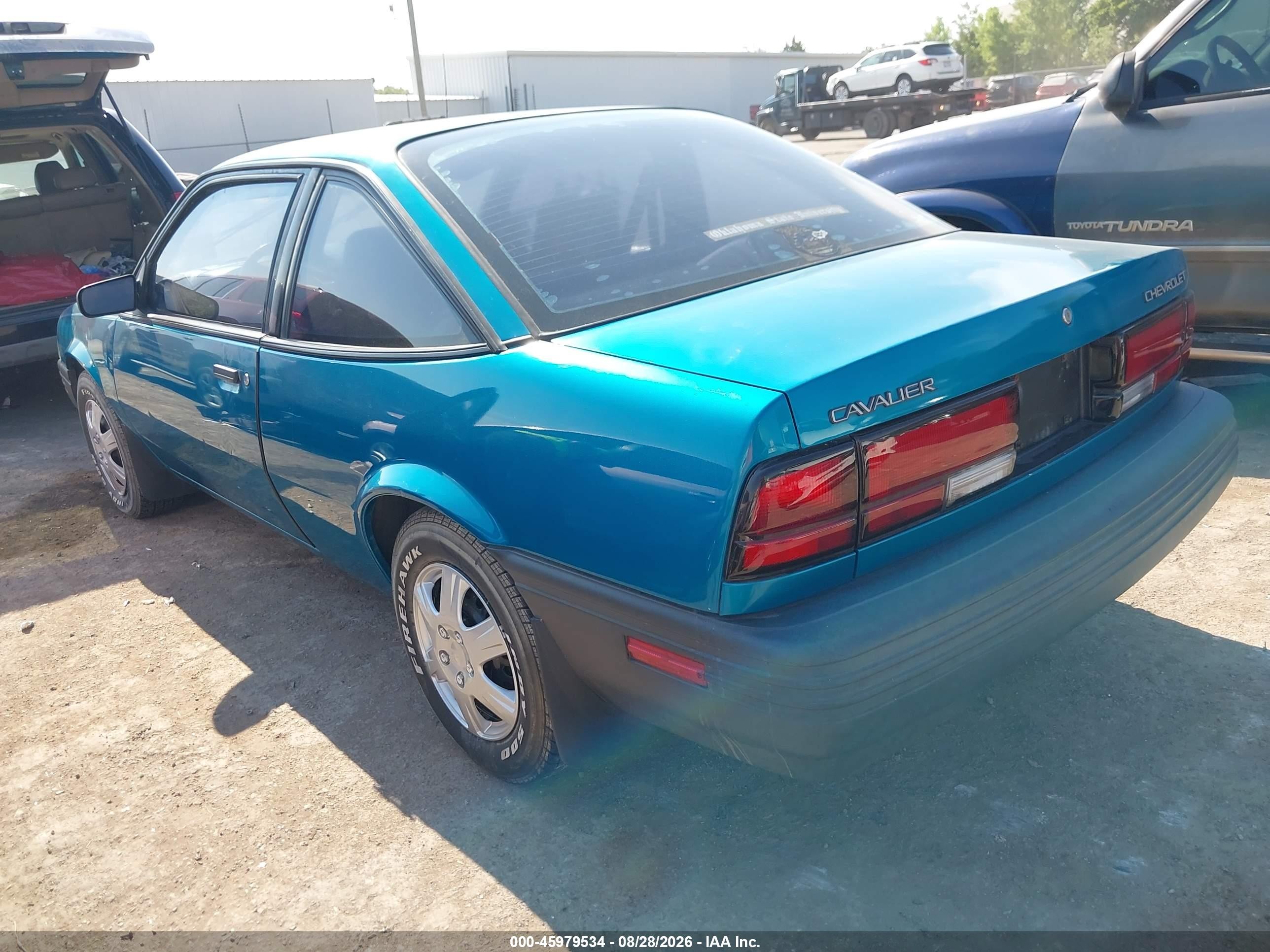 1994 Chevrolet Cavalier Vl/rs Turquoise vin: 1G1JC144XR7200914