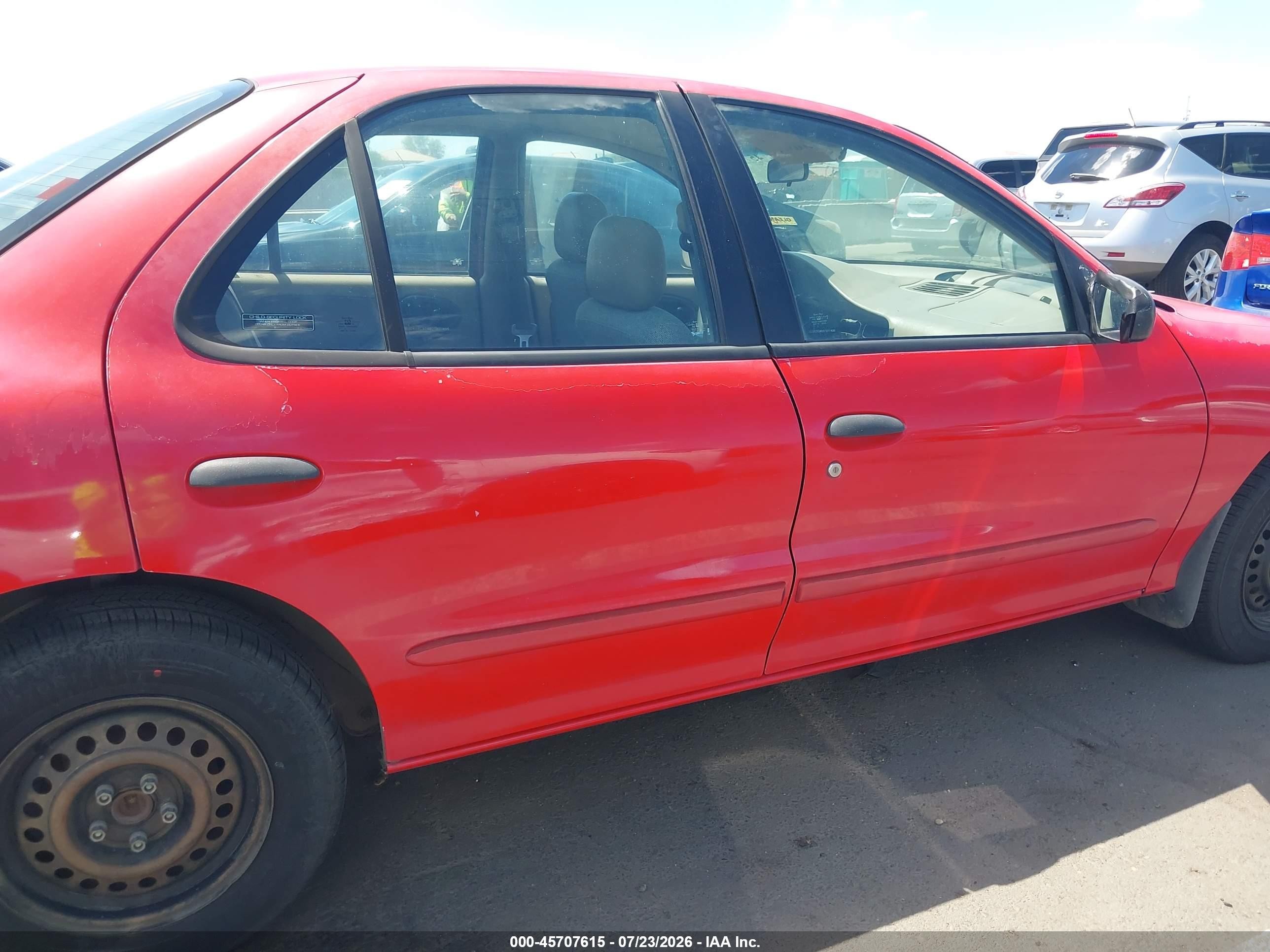 2002 Chevrolet Cavalier   Красный vin: 1G1JC524027377438