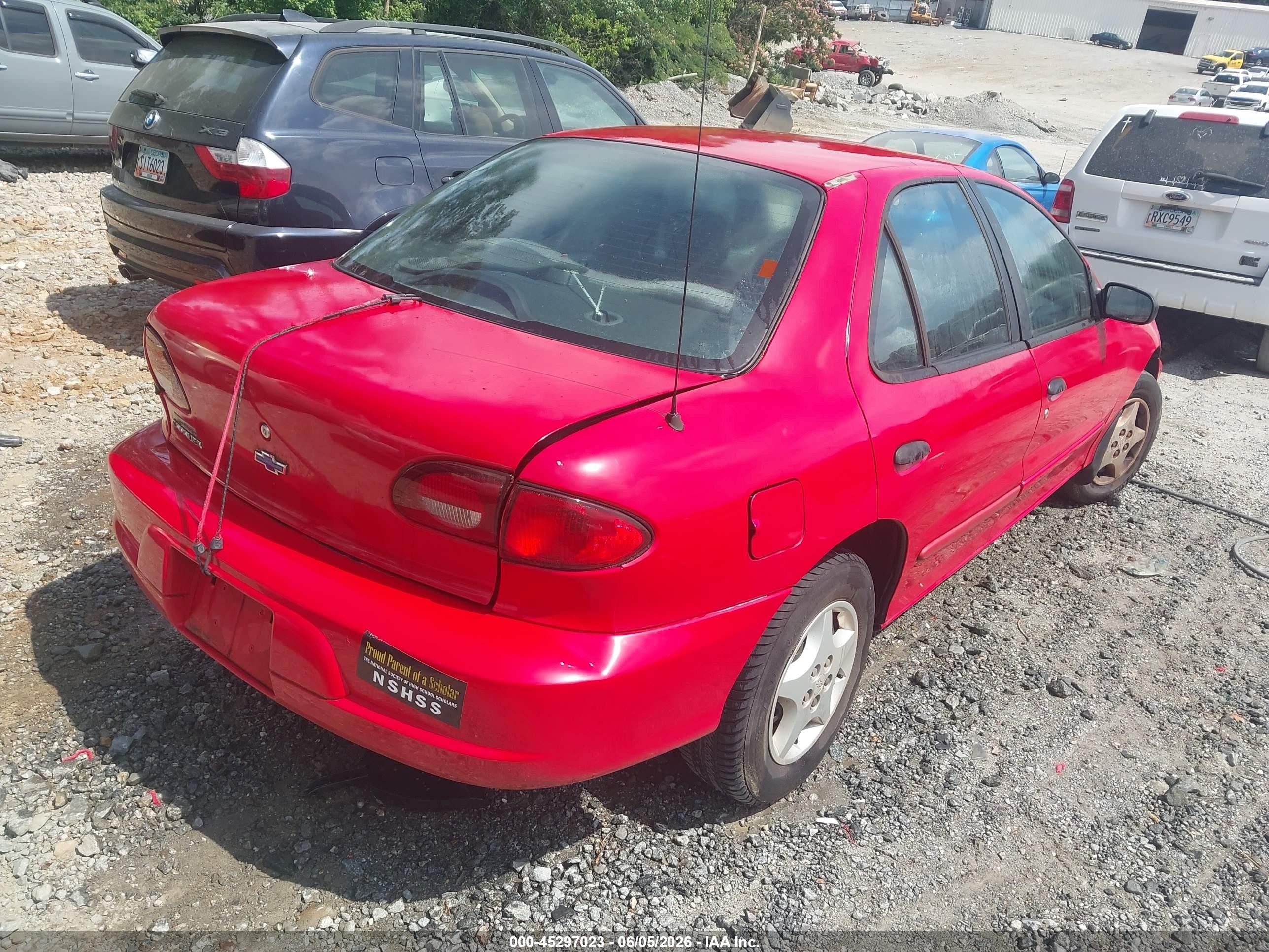 2002 Chevrolet Cavalier   Красный vin: 1G1JC524027473361