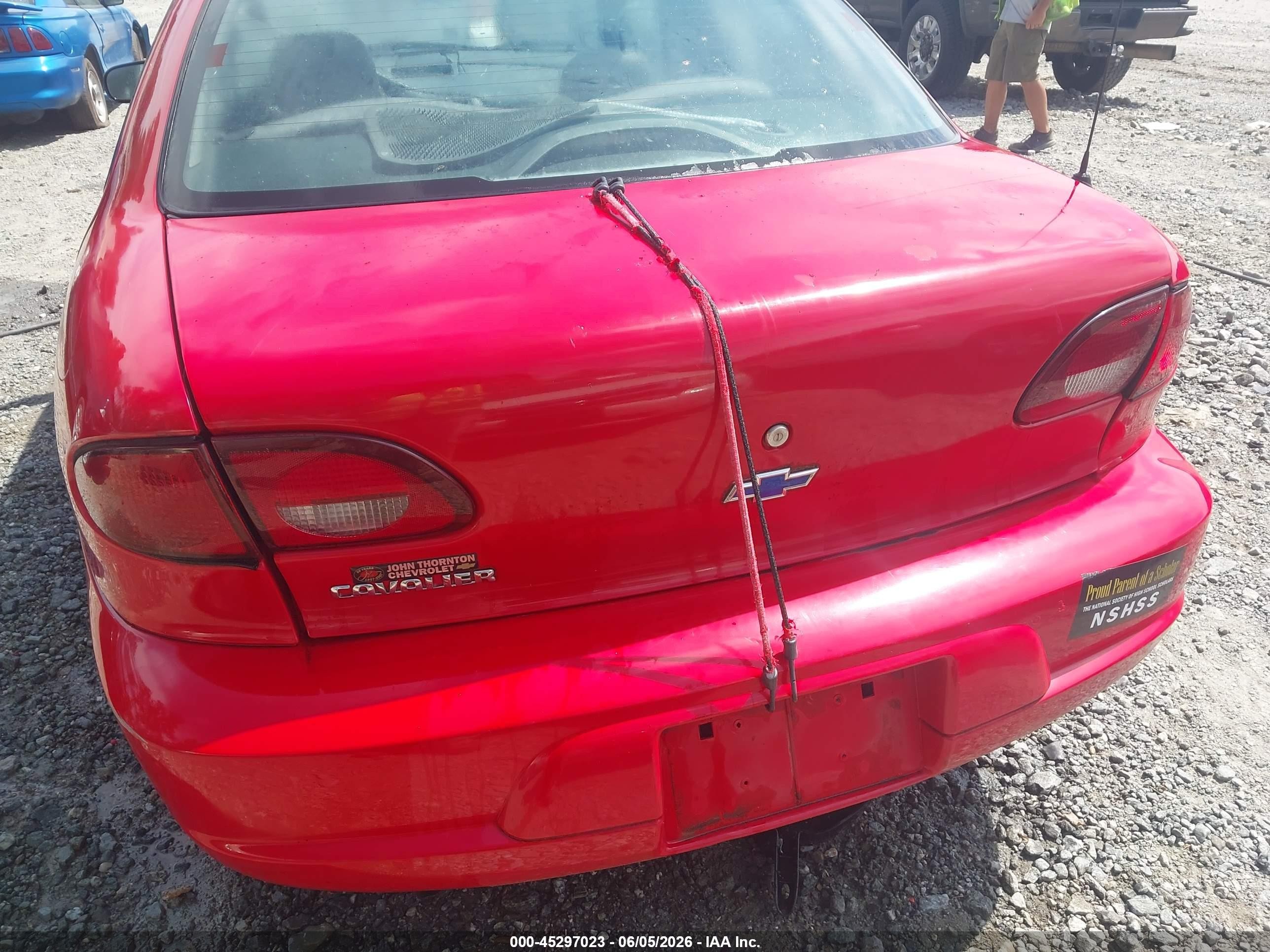 2002 Chevrolet Cavalier   Красный vin: 1G1JC524027473361