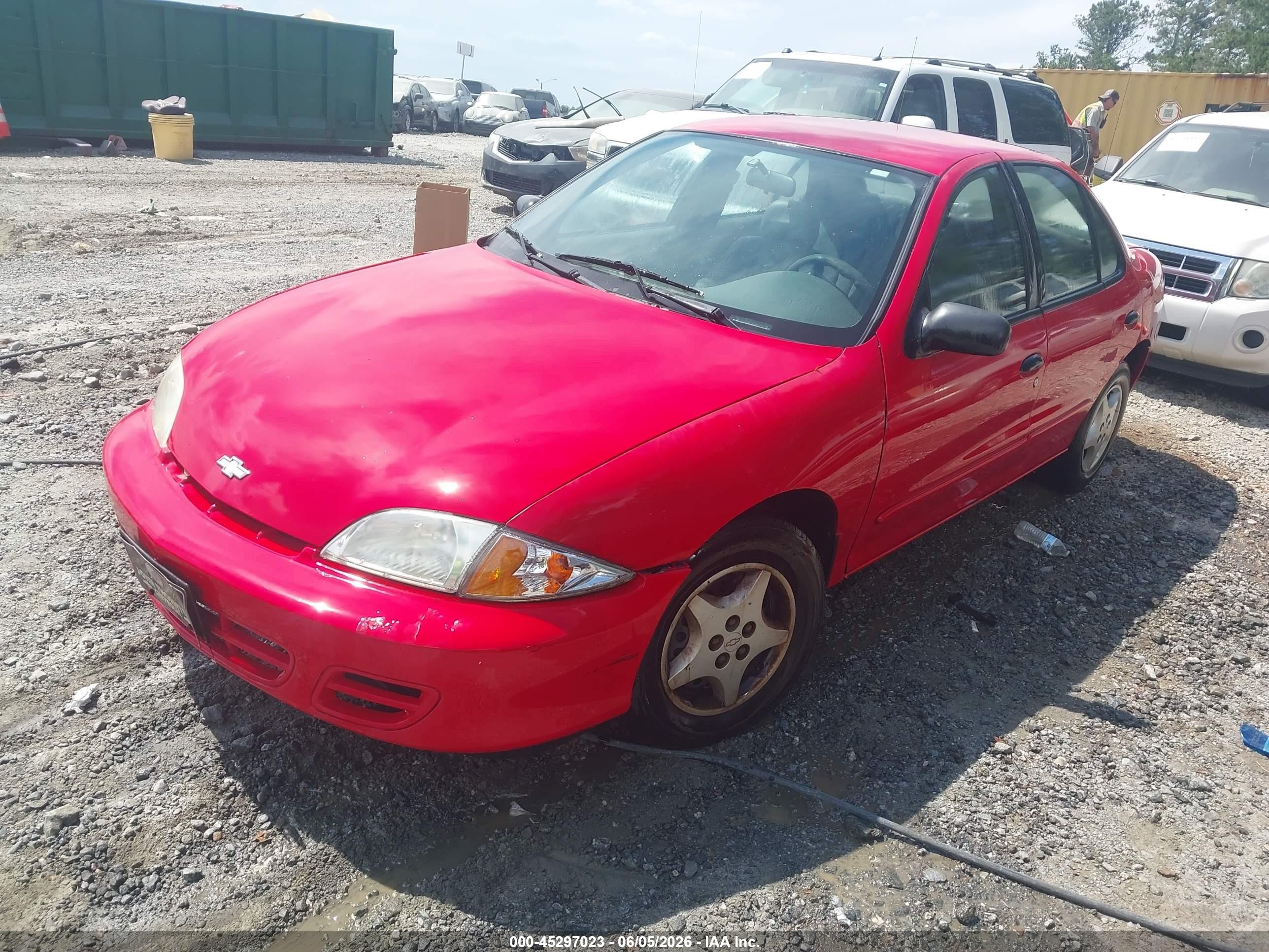 2002 Chevrolet Cavalier   Красный vin: 1G1JC524027473361