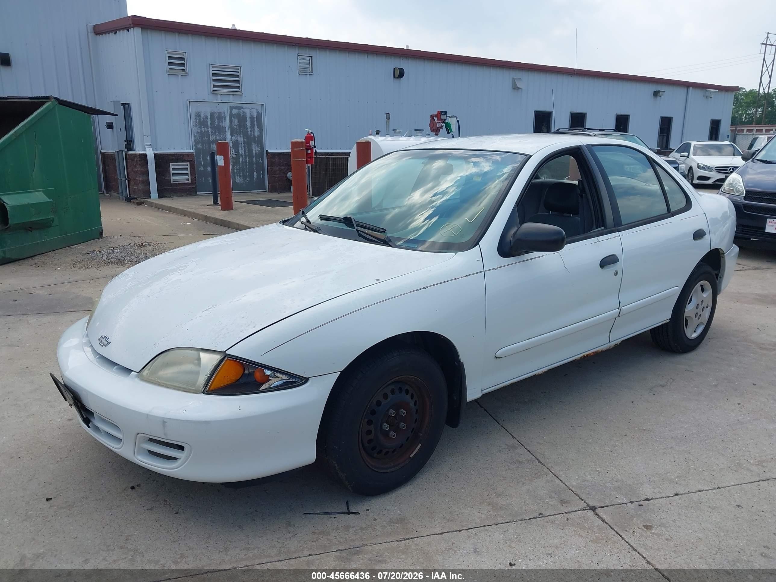 2001 Chevrolet Cavalier   White vin: 1G1JC524117234884