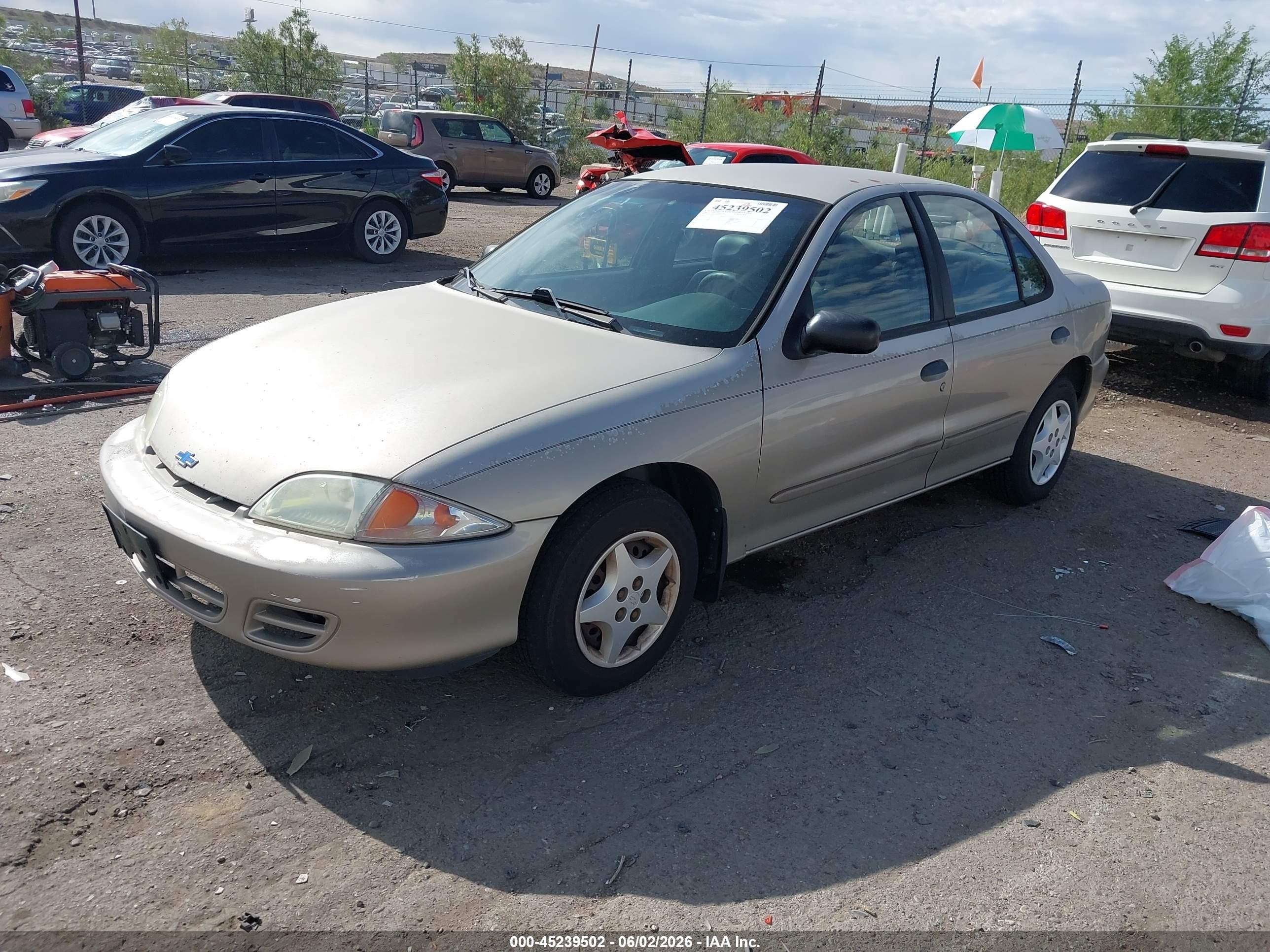 2002 Chevrolet Cavalier   Gold vin: 1G1JC524127193271