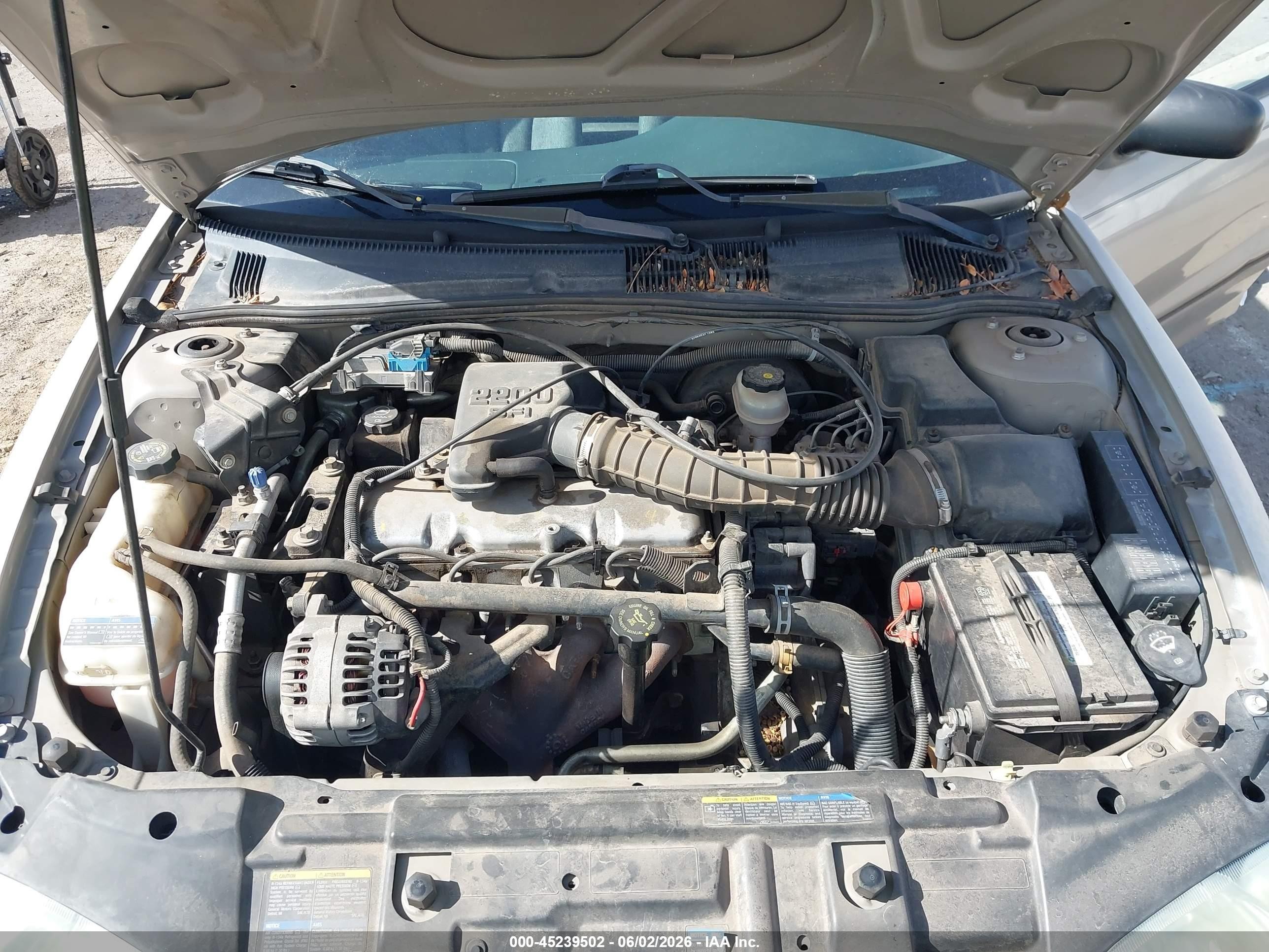 2002 Chevrolet Cavalier   Gold vin: 1G1JC524127193271
