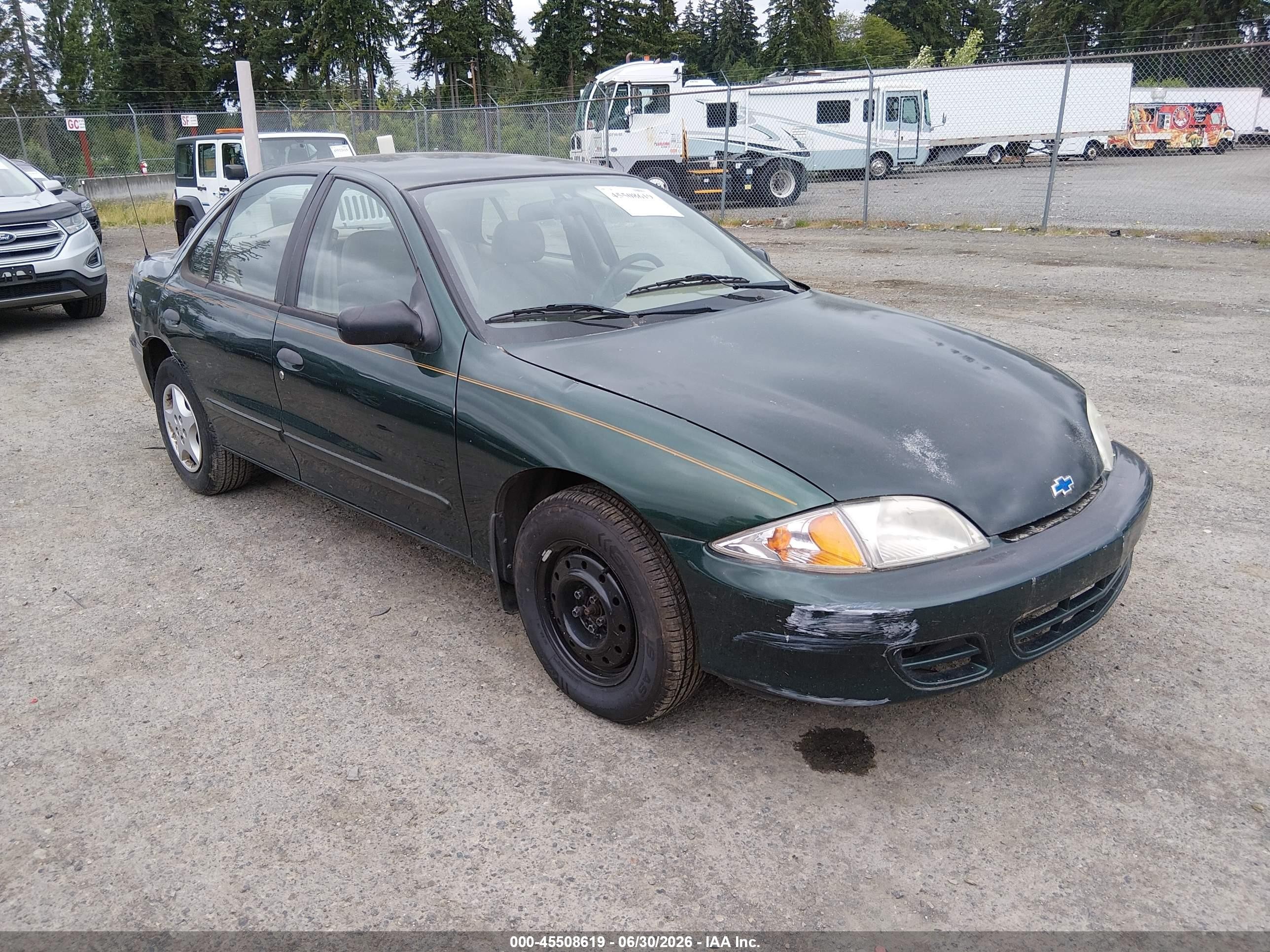 2002 Chevrolet Cavalier   Green vin: 1G1JC524227141180