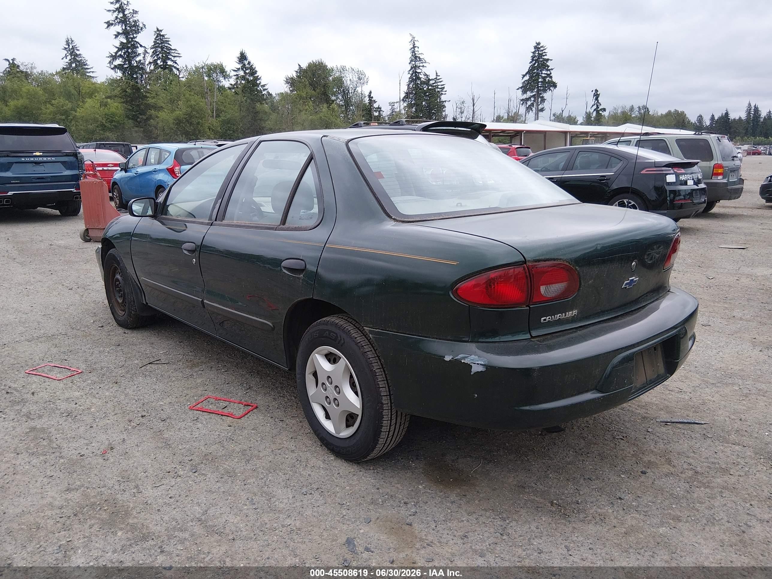 2002 Chevrolet Cavalier   Green vin: 1G1JC524227141180
