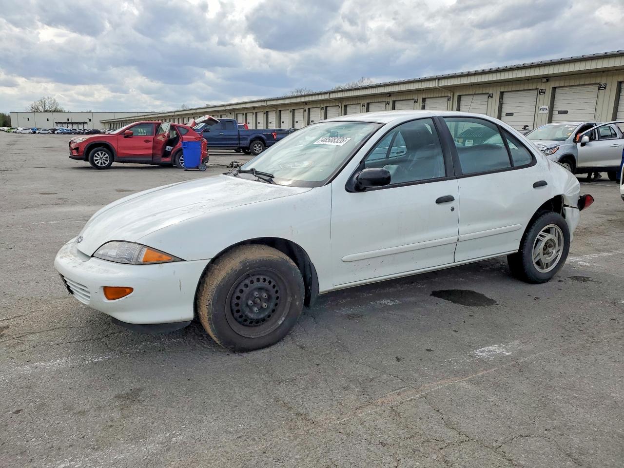 1999 Chevrolet Cavalier 4d White vin: 1G1JC5242X7300917