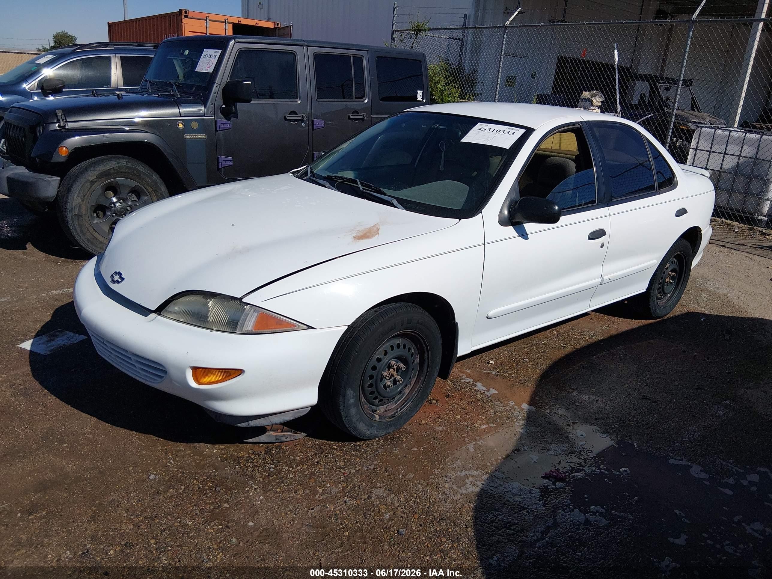1998 Chevrolet Cavalier   White vin: 1G1JC5243W7179426