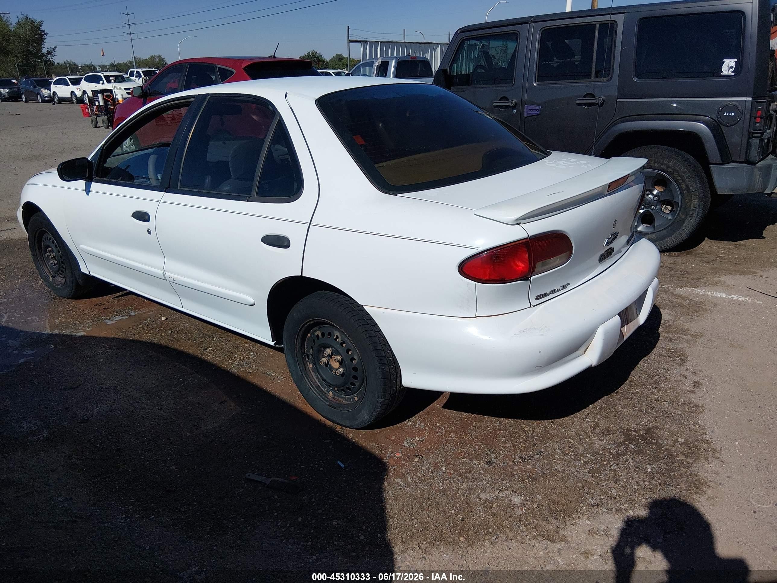 1998 Chevrolet Cavalier   White vin: 1G1JC5243W7179426