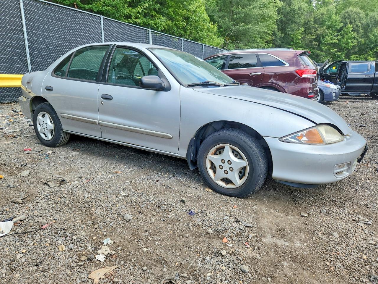 2002 Chevrolet Cavalier Base Silver vin: 1G1JC524527384322