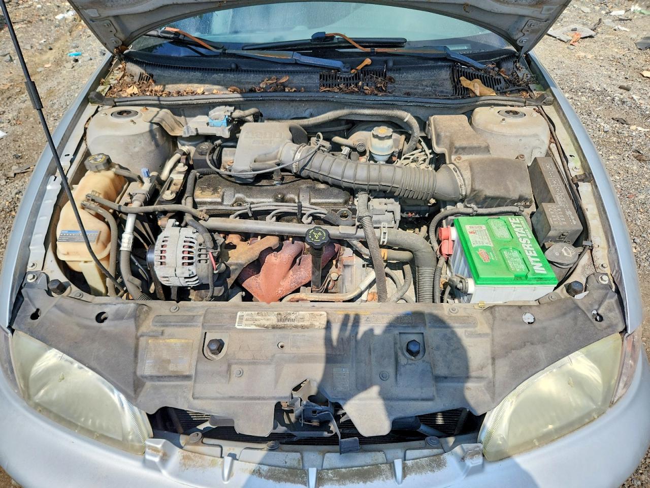 2002 Chevrolet Cavalier Base Silver vin: 1G1JC524527384322
