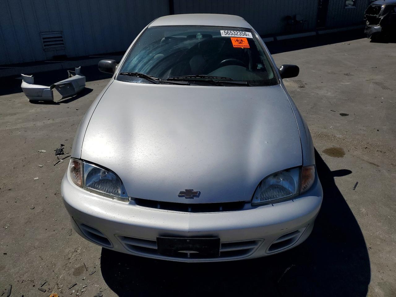 2002 Chevrolet Cavalier Base Silver vin: 1G1JC524627130988