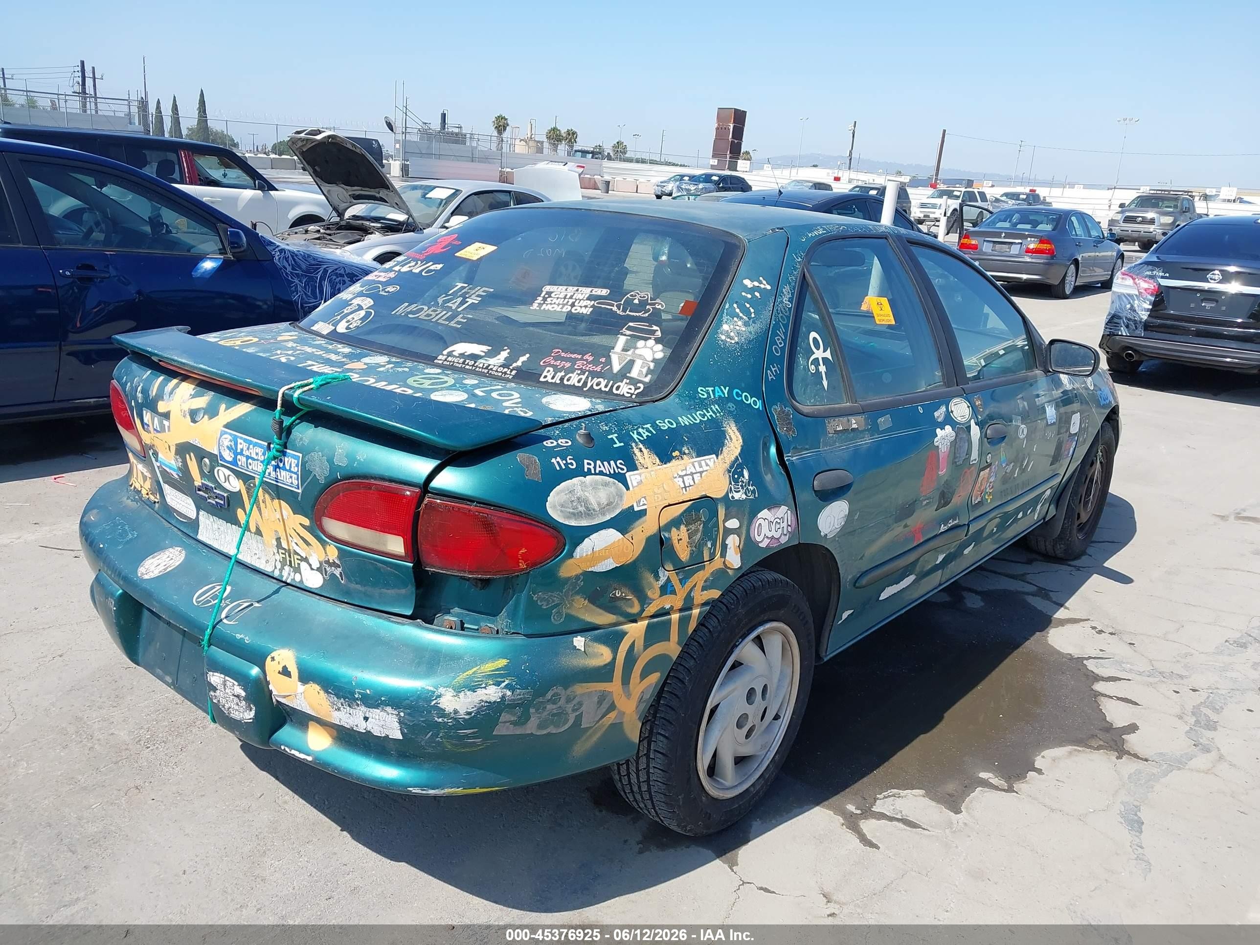 1999 Chevrolet Cavalier   Green vin: 1G1JC5247X7230251