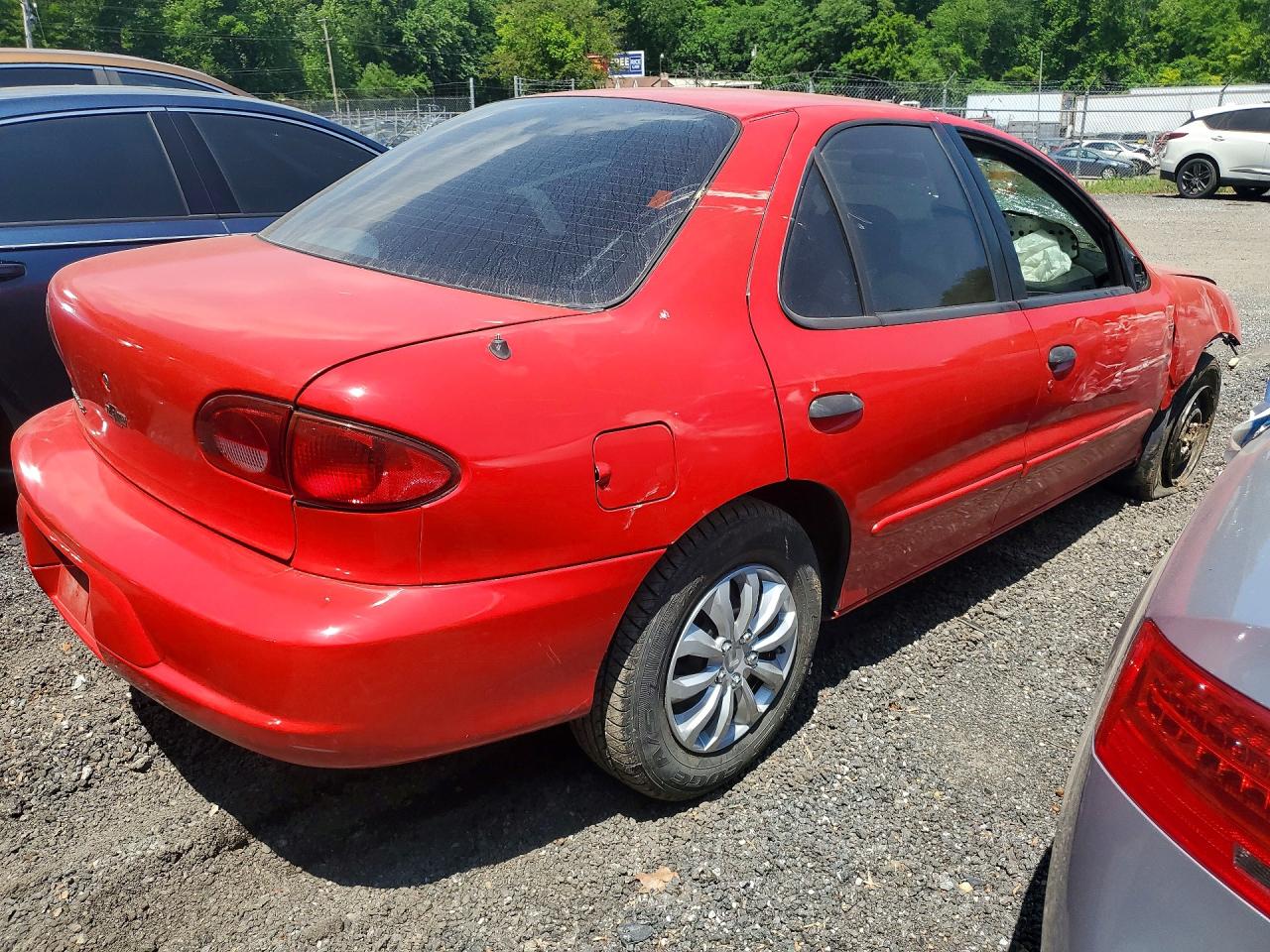 2002 Chevrolet Cavalier Base Red vin: 1G1JC524827106692