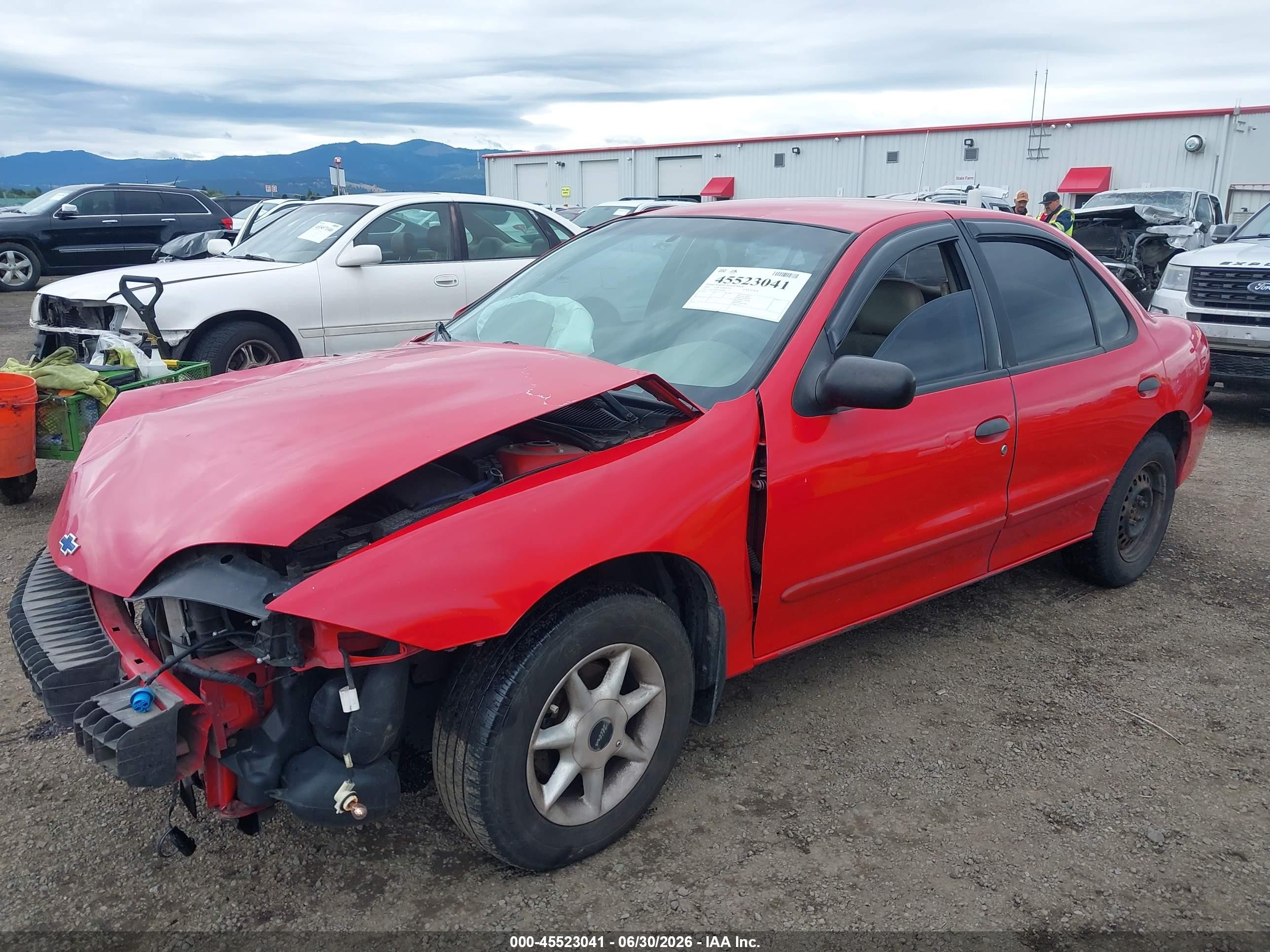 2002 Chevrolet Cavalier   Красный vin: 1G1JC524927350366
